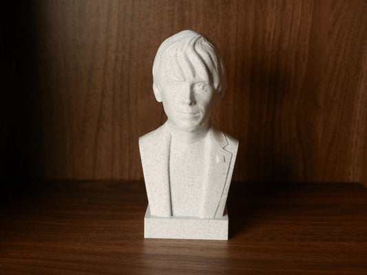 Brian Cox Bust - 3D Printed Physicist Statue | Cosmic Decor for Home Office