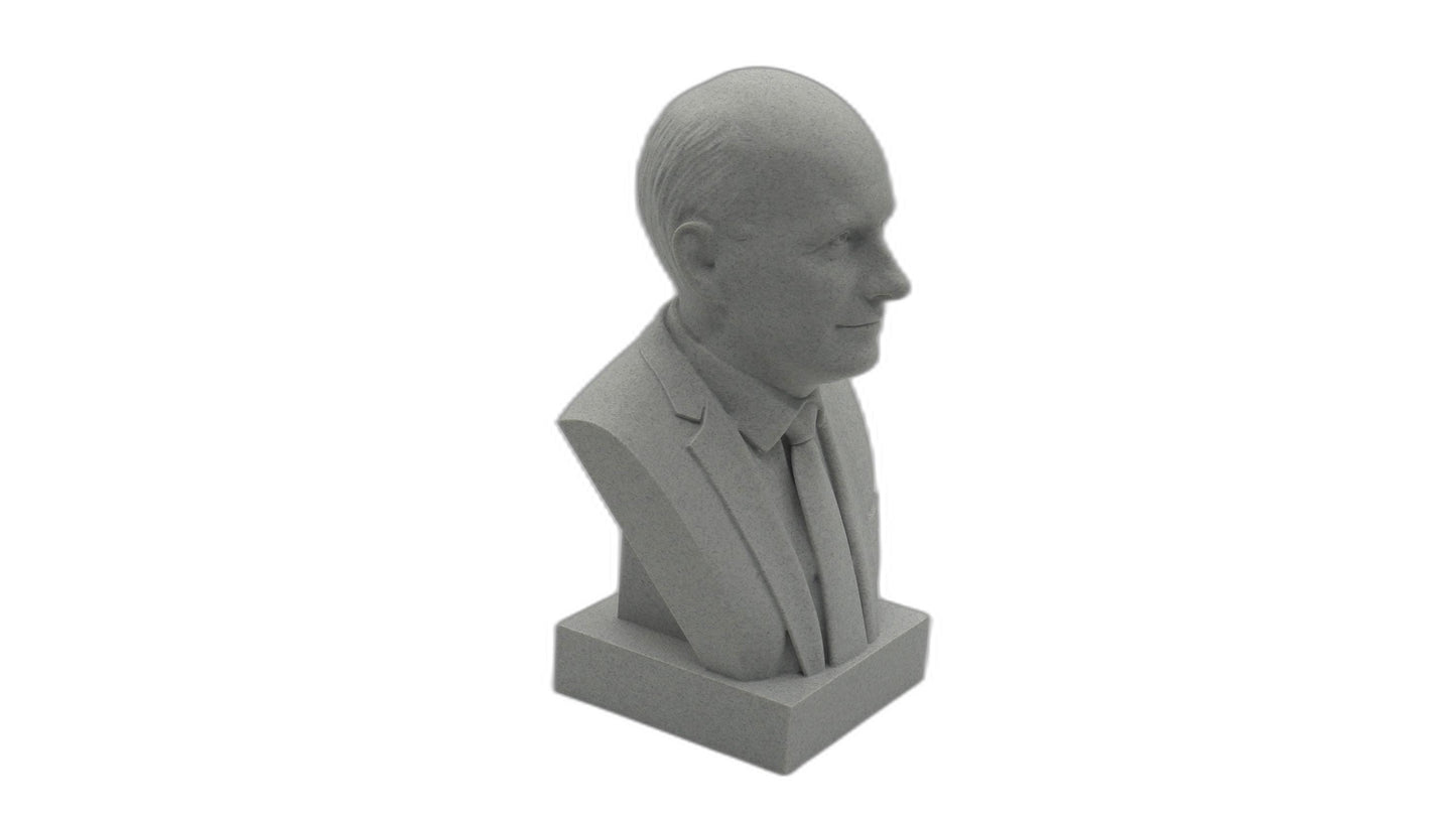 Enrico Fermi Bust | 3D Printed Sculpture - Physicist Statue & Science Decor Gift