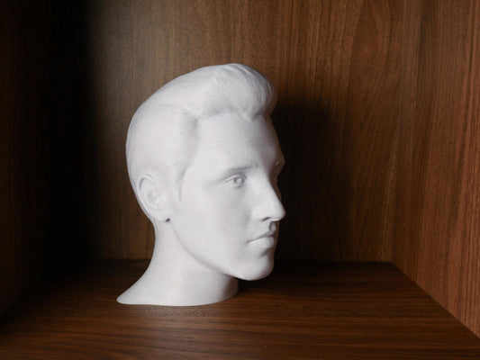 Elvis Presley Bust – Rock and Roll Statue | Music Icon Sculpture for Home Office