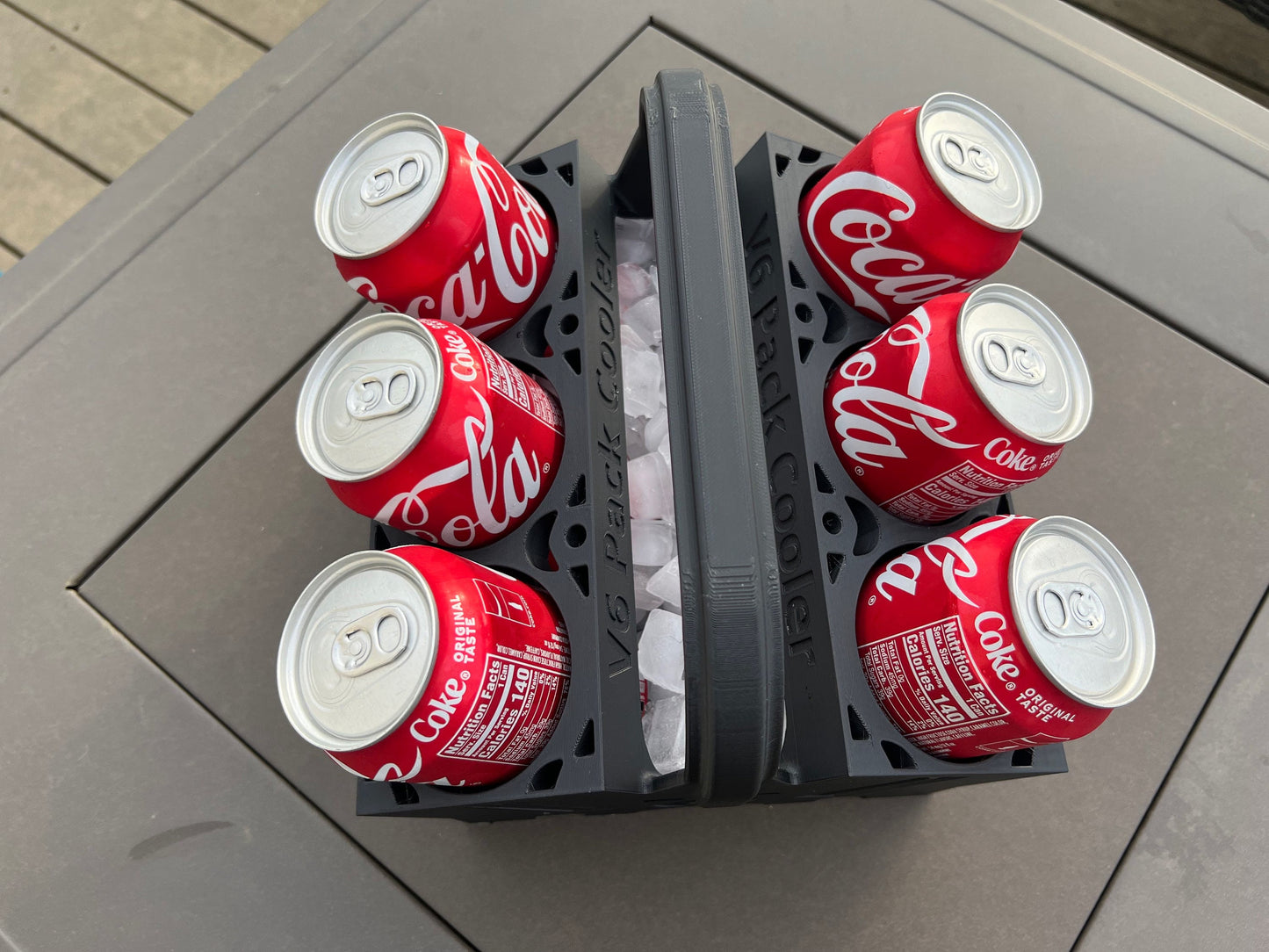 V6 Pack Cooler STL Download Engine Themed Portable Beverage Cooler for Tailgating Camping and Outdoor Activities
