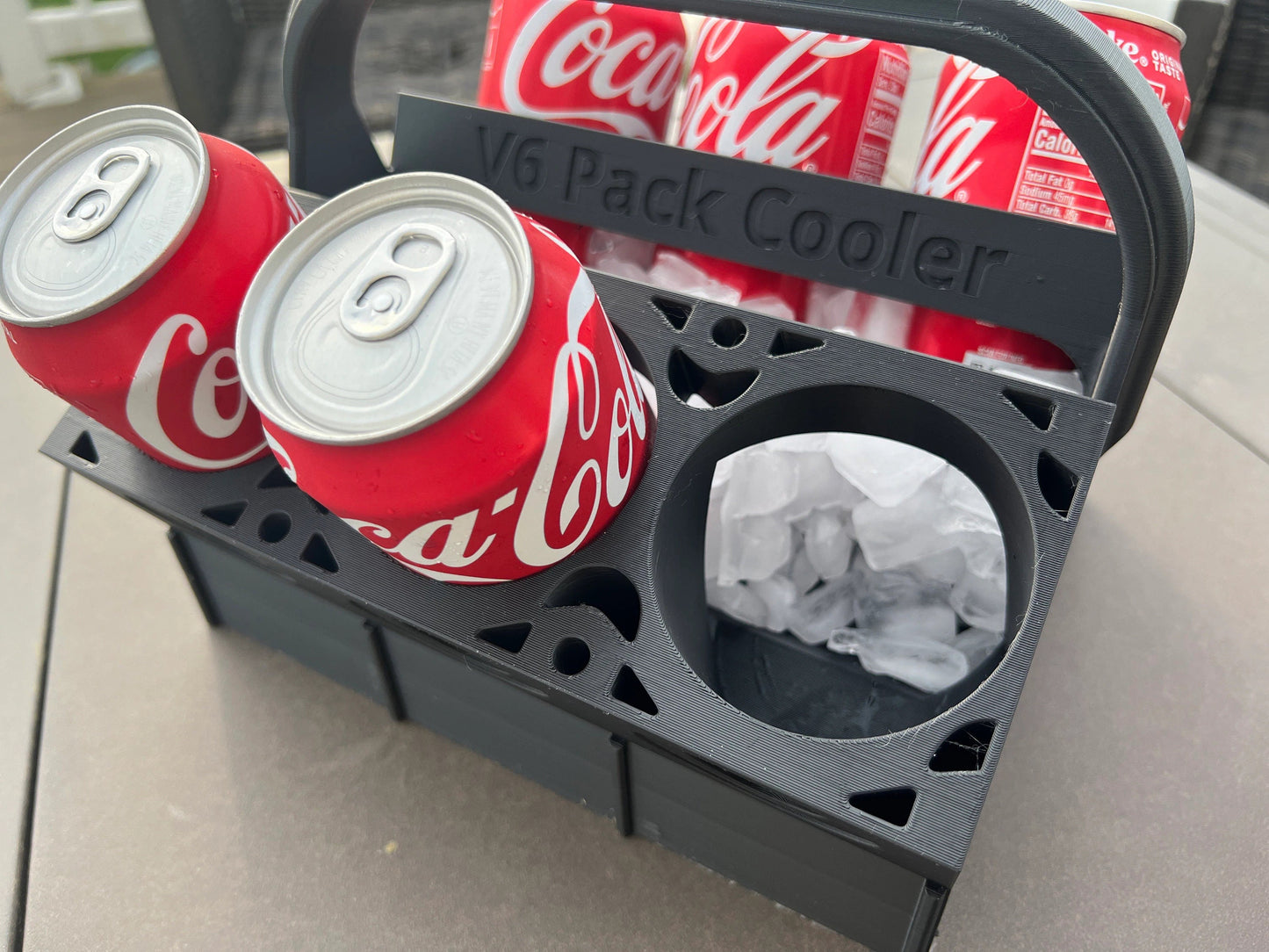 V6 Pack Cooler STL Download Engine Themed Portable Beverage Cooler for Tailgating Camping and Outdoor Activities