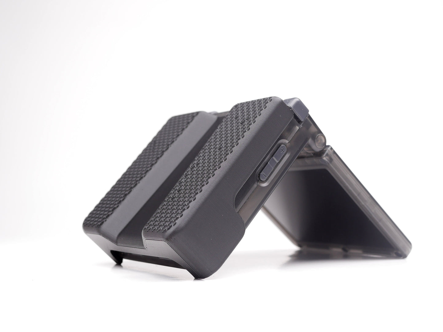 Anbernic RG35XX-SP RG35 SP Slim Grip Felt Lining Case with Felt Wrap Ergonomic RG35X Handheld Flip Rocker Screen Back Plate Convertible