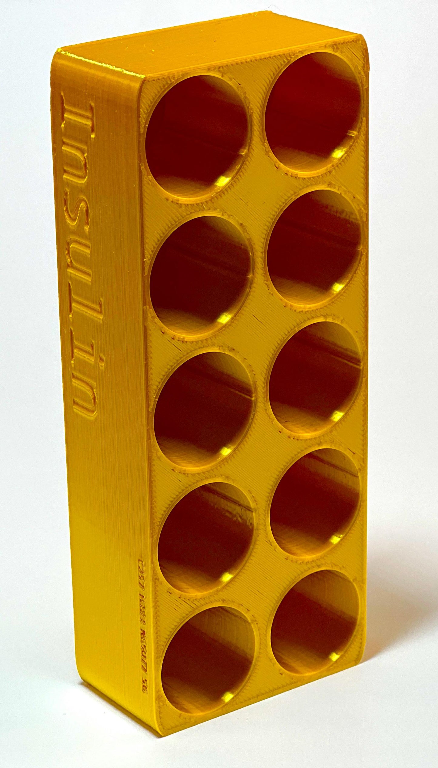 Insulin Vial Fridge Storage Organizer | Humalog Novalog Aspart Stackable Bins | Diabetic Injection Clutter Cleanup | Vial Holder