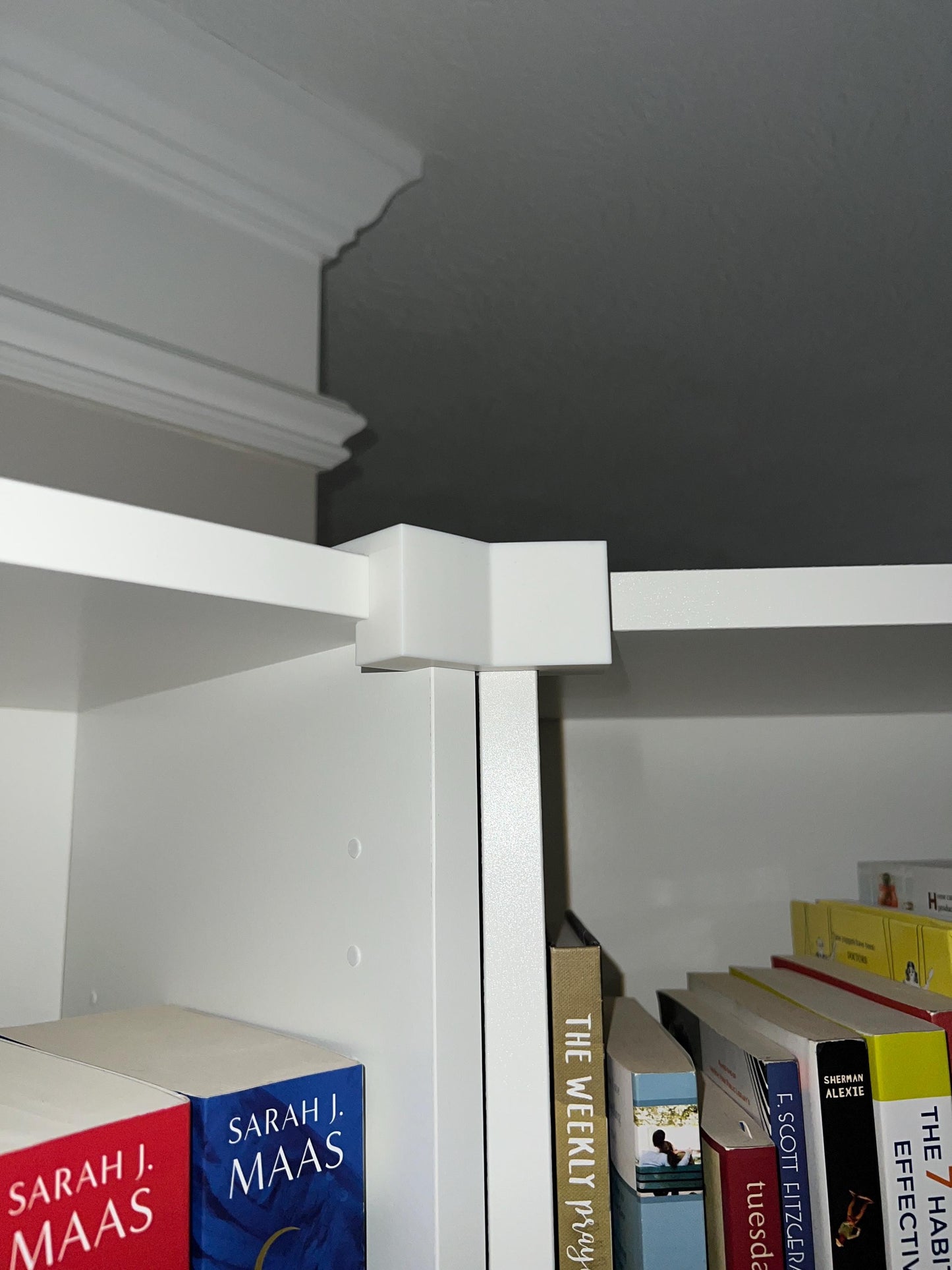 IKEA Billy Bookshelf 45 Degree Corner Hook Clip Aligner Shelves White Black Dark Gray Walnut IKEA Billy Easy Pressure Fit Tool No Screw
