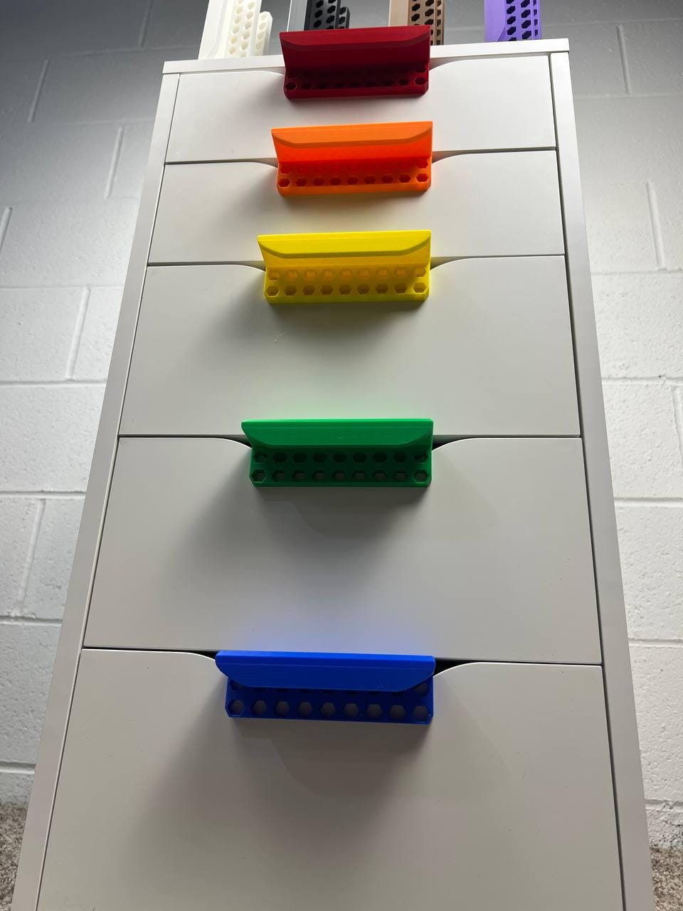 IKEA Inspired Alex Drawer Handles | Organize your Desk or Office Setup | Multiple Color 3D Printed Drawer Pulls IKEA Hack | Customized Gamer