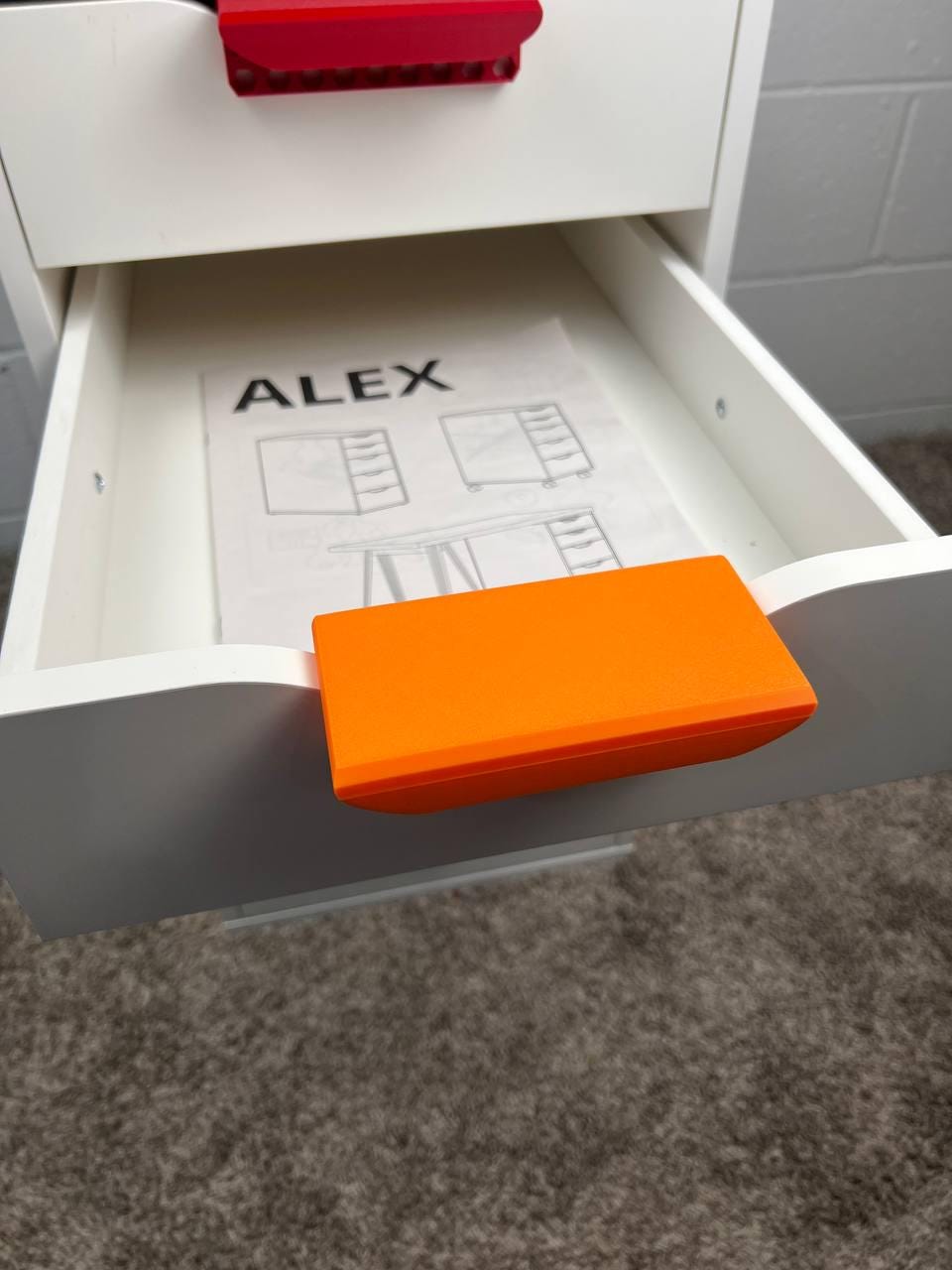 IKEA Inspired Alex Drawer Handles | Organize your Desk or Office Setup | Multiple Color 3D Printed Drawer Pulls IKEA Hack | Customized Gamer