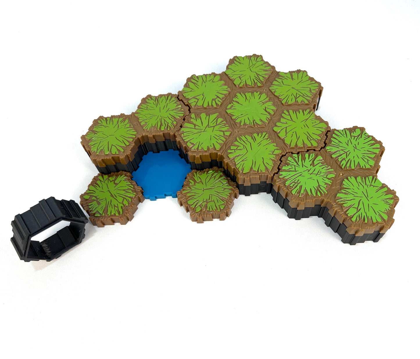 Hero Scape Riser Pieces Pack | Grow Your Landscape Battle Arena | Paintable Miniature Board Game | Connects with Existing Terrain Hex Tiles