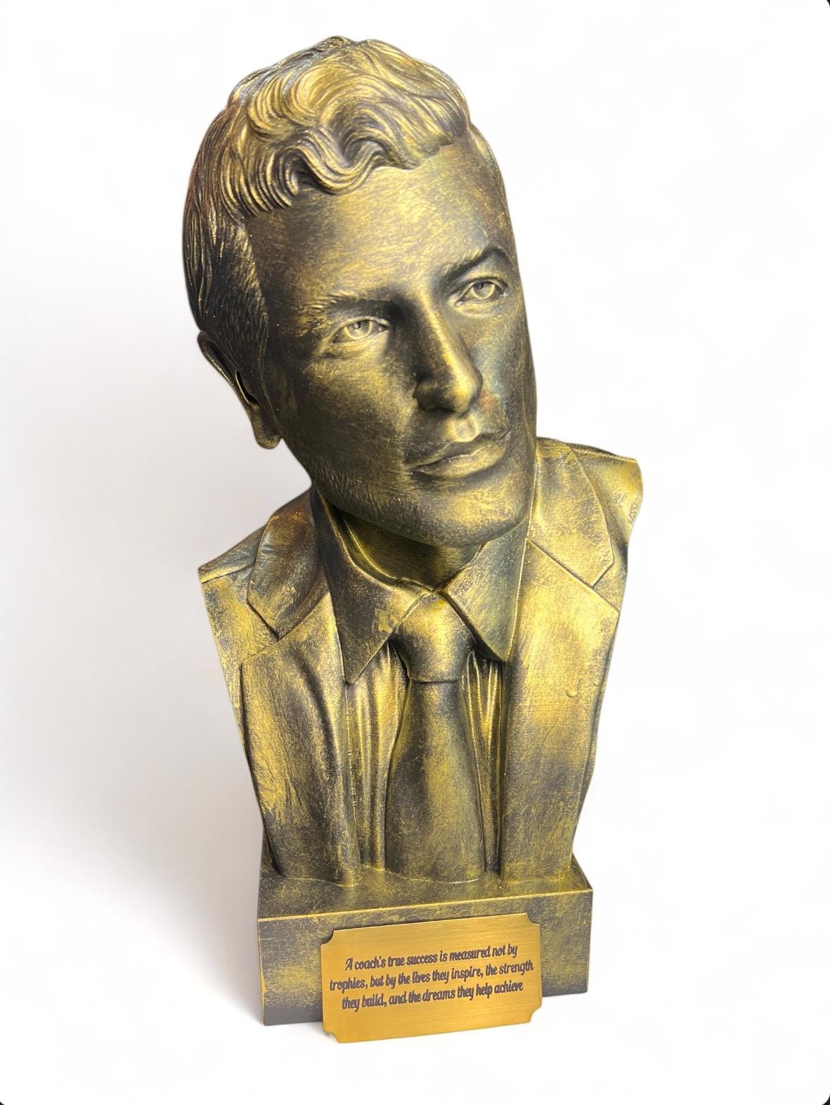 Life Size Custom 3D Printed Marble Color or Painted PLA Bust | Personalized Sculpture | Send us 3+ Photos & We'll Sculpt and Print a 3D Bust