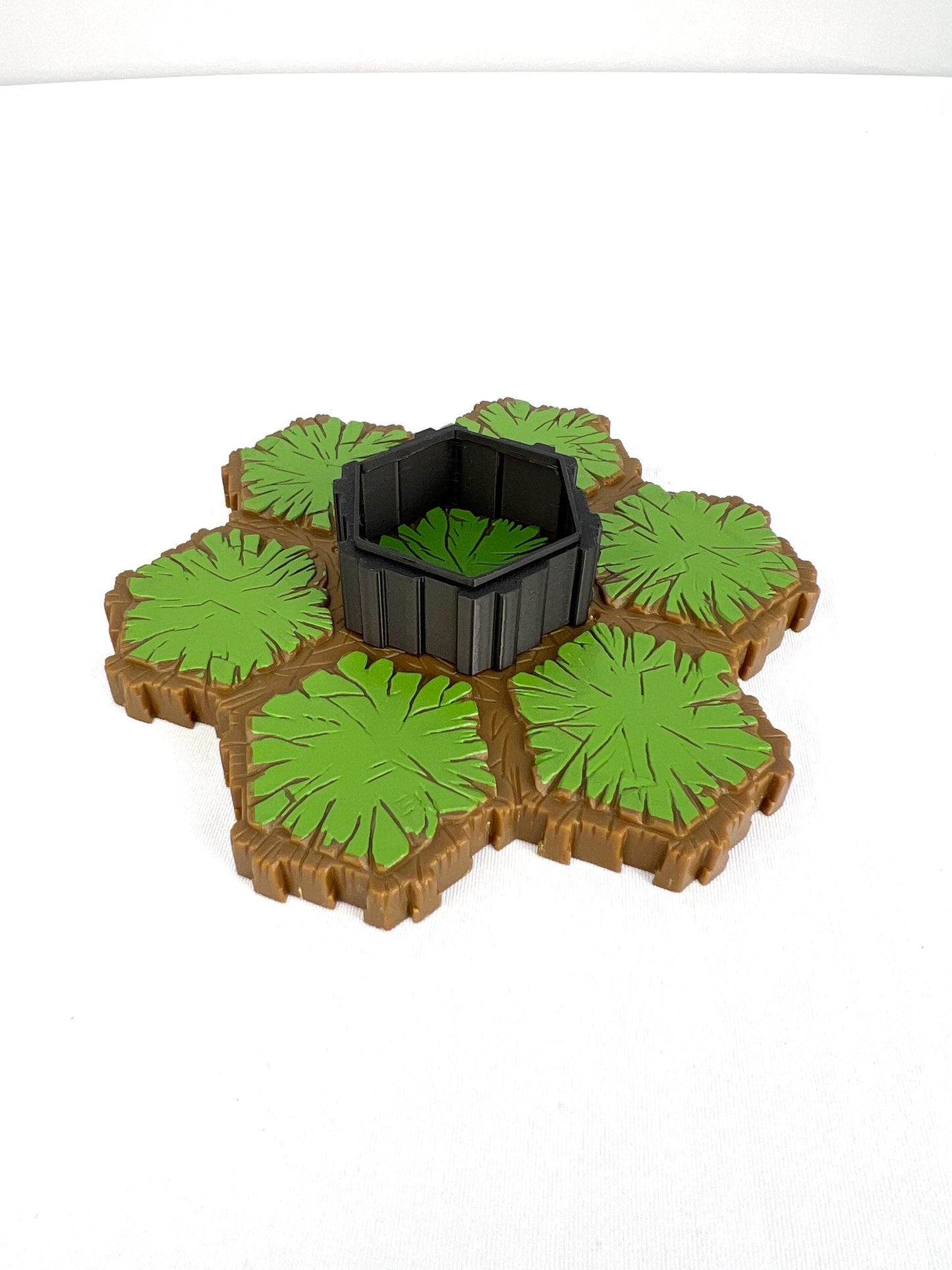 Hero Scape Riser Pieces Pack | Grow Your Landscape Battle Arena | Paintable Miniature Board Game | Connects with Existing Terrain Hex Tiles