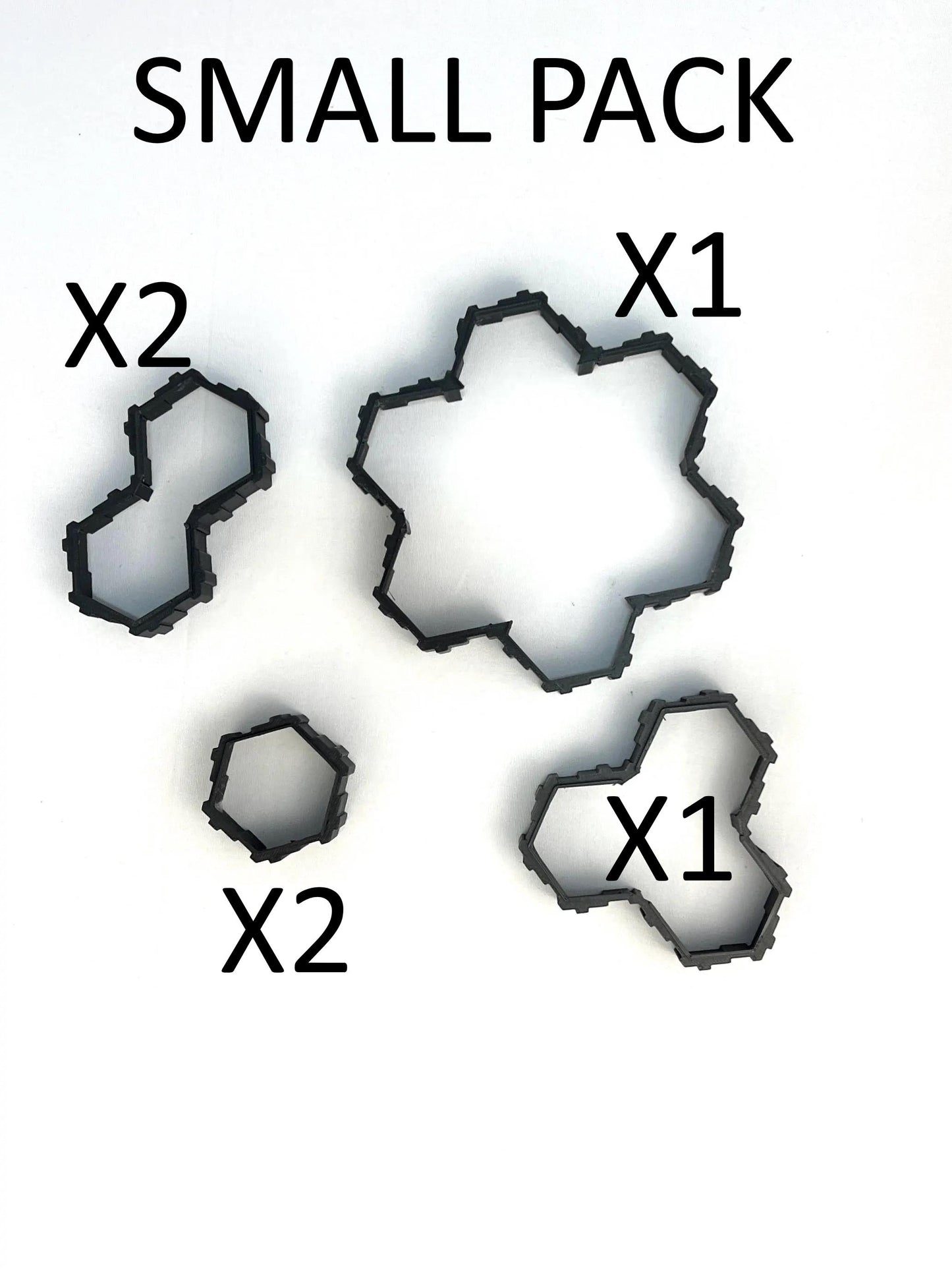Hero Scape Riser Pieces Pack | Grow Your Landscape Battle Arena | Paintable Miniature Board Game | Connects with Existing Terrain Hex Tiles