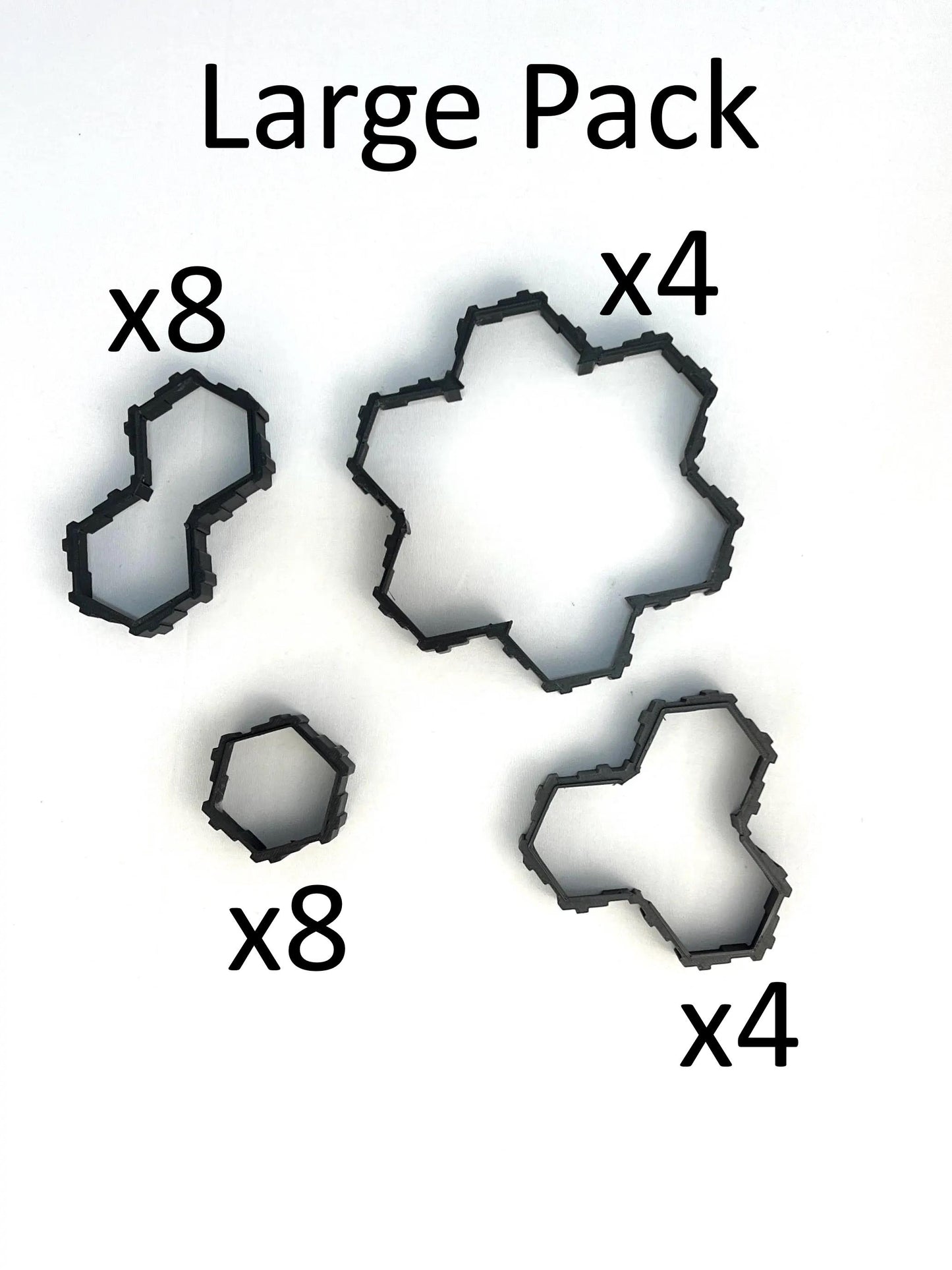 Hero Scape Riser Pieces Pack | Grow Your Landscape Battle Arena | Paintable Miniature Board Game | Connects with Existing Terrain Hex Tiles