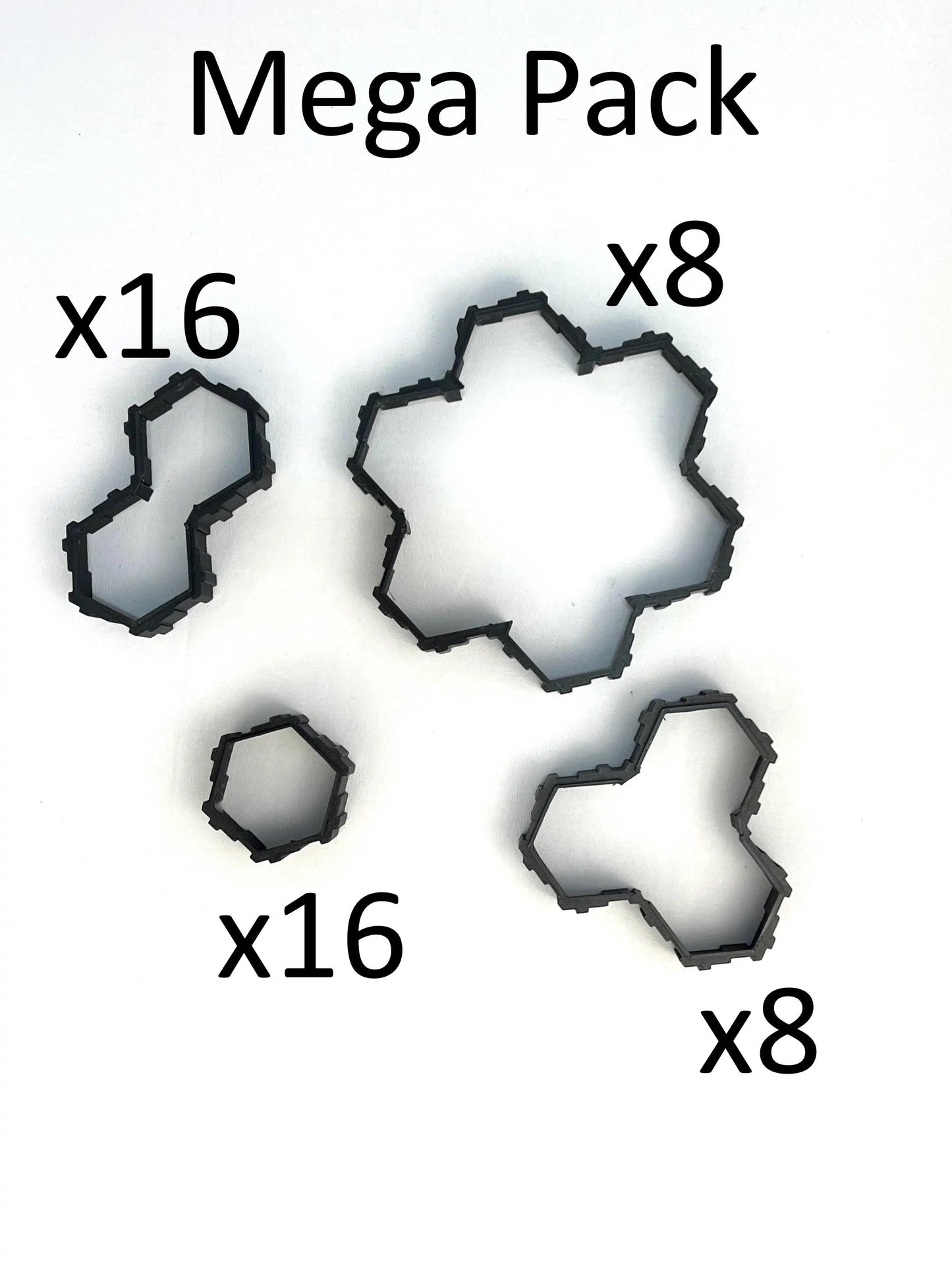 Hero Scape Riser Pieces Pack | Grow Your Landscape Battle Arena | Paintable Miniature Board Game | Connects with Existing Terrain Hex Tiles