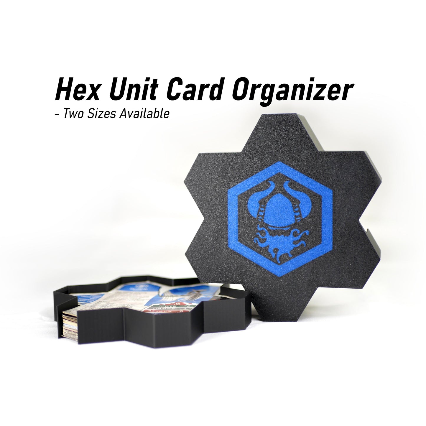Hero Scape Unit Card Organizer | Protect Manage Heroes Squads | Paintable Miniature Board Game | Hex Bin Box Container Storage for Heroscape