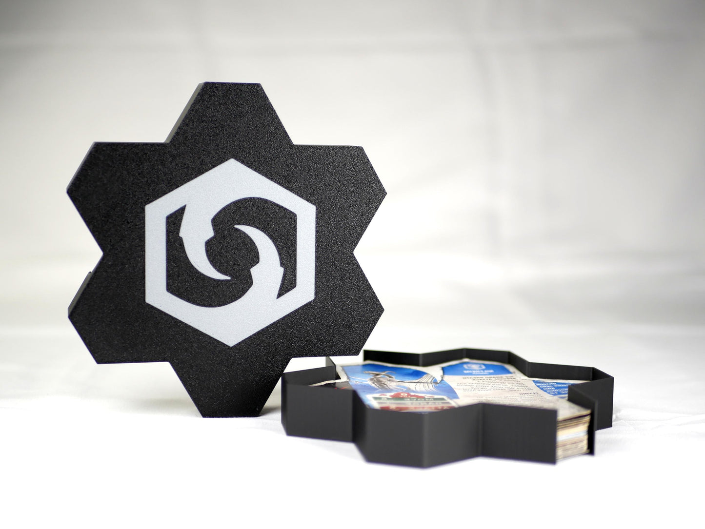 Hero Scape Unit Card Organizer | Protect Manage Heroes Squads | Paintable Miniature Board Game | Hex Bin Box Container Storage for Heroscape