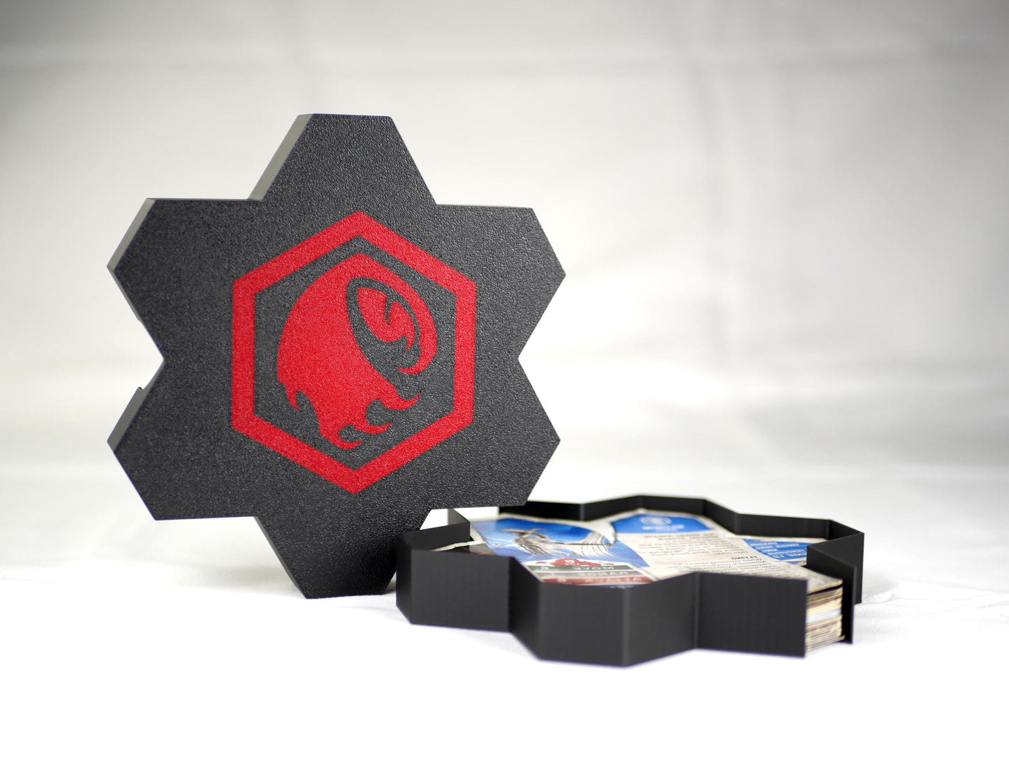 Hero Scape Unit Card Organizer | Protect Manage Heroes Squads | Paintable Miniature Board Game | Hex Bin Box Container Storage for Heroscape