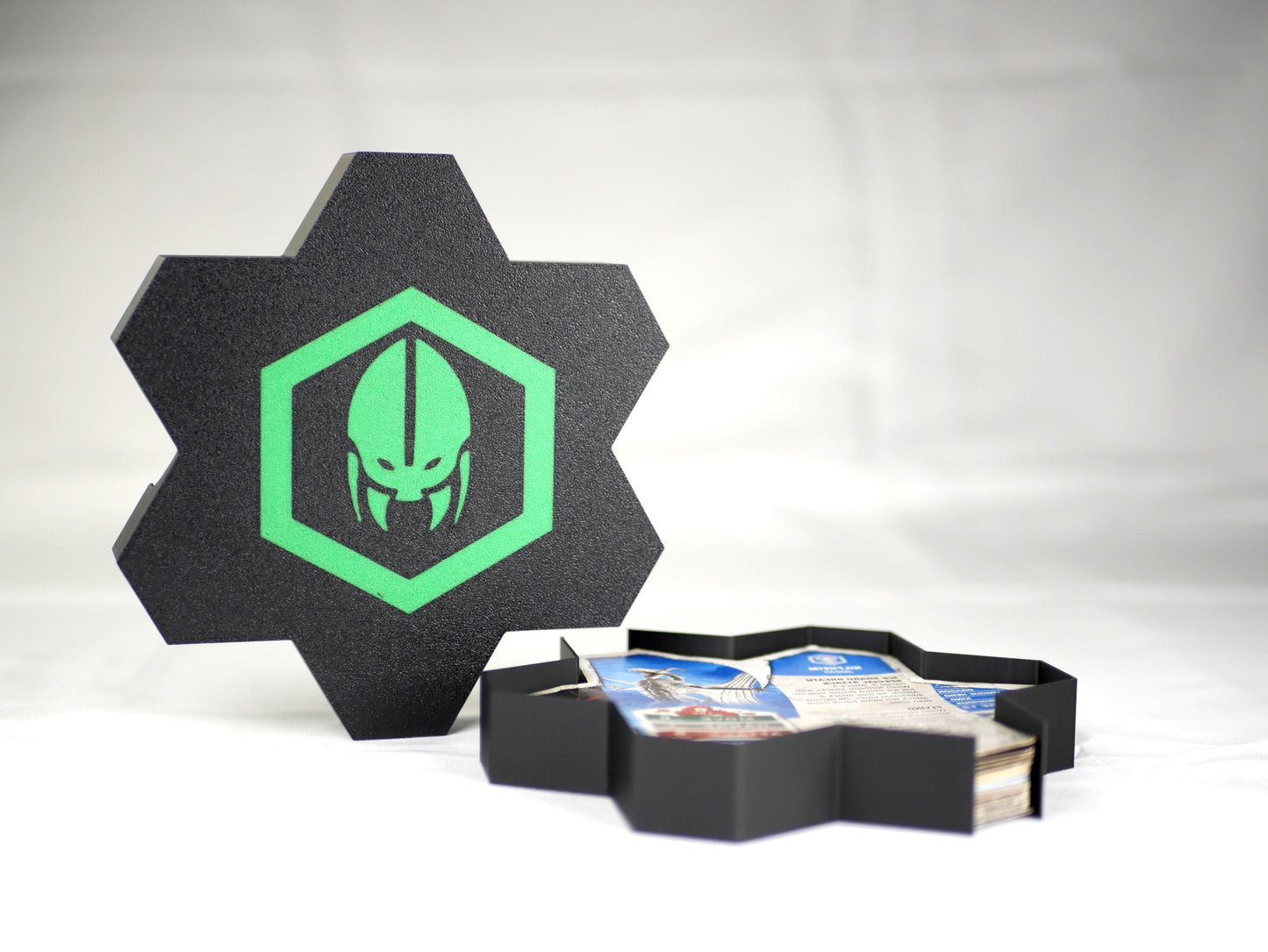 Hero Scape Unit Card Organizer | Protect Manage Heroes Squads | Paintable Miniature Board Game | Hex Bin Box Container Storage for Heroscape
