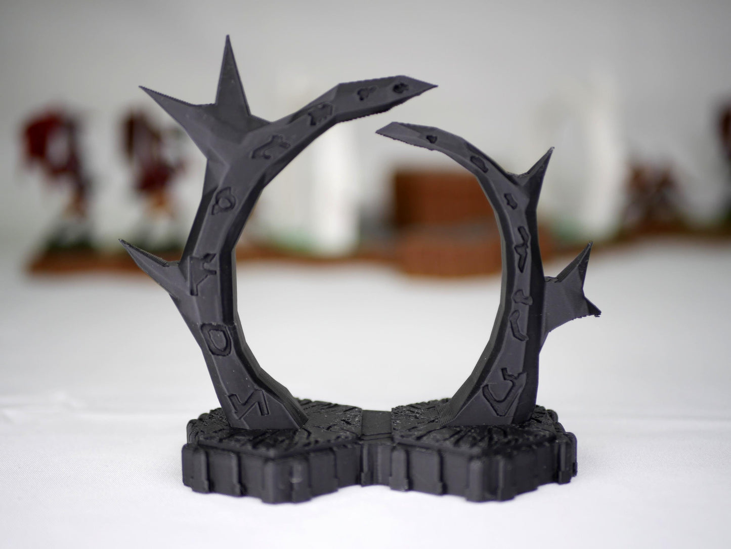 Hero Scape Obstacle Interactive Viking Portal | Tabletop Terrain Hex Pieces | Paintable Miniature Board | DnD Role Play Game Upgrade Tile