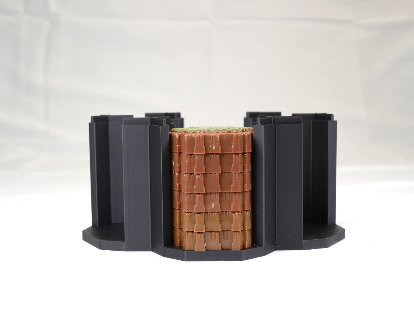 Hero Scape Single Hex Organizer | Stack and Maintain Your Single Hex Pieces | Paintable Miniature Board Game | Bin Box Container Storage
