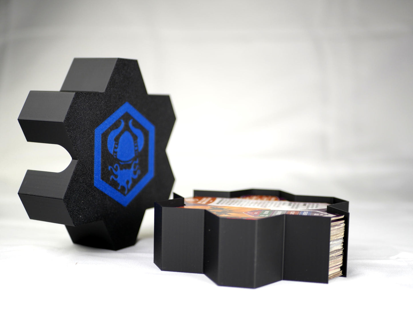 Hero Scape Unit Card Organizer | Protect Manage Heroes Squads | Paintable Miniature Board Game | Hex Bin Box Container Storage for Heroscape