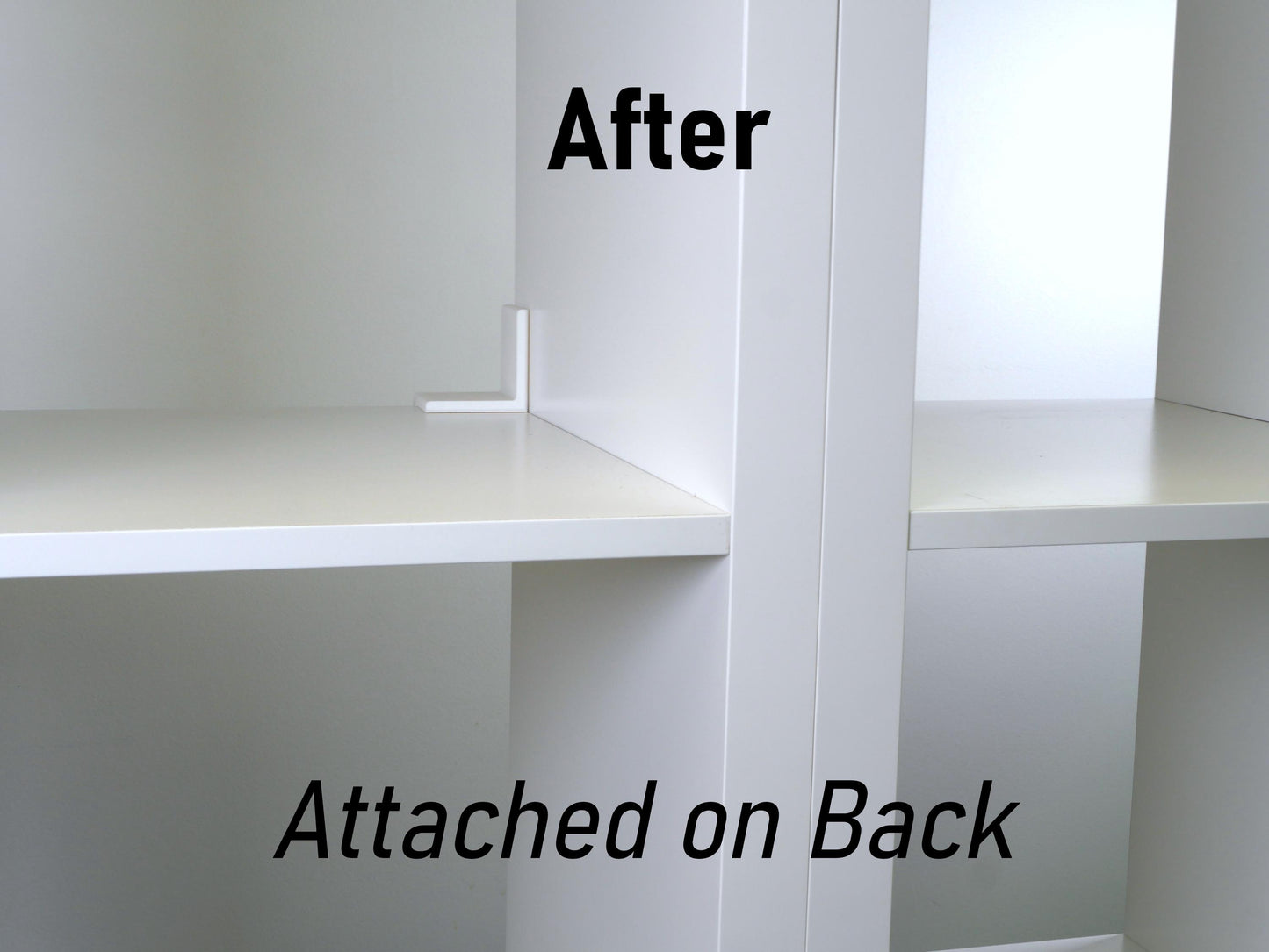 KALLAX Aligner Shelf Straightener | Straight Edge Your Multiple Shelves | Hook Clip Pressure Fit Tool No Glue Or Screws White Black IKEA