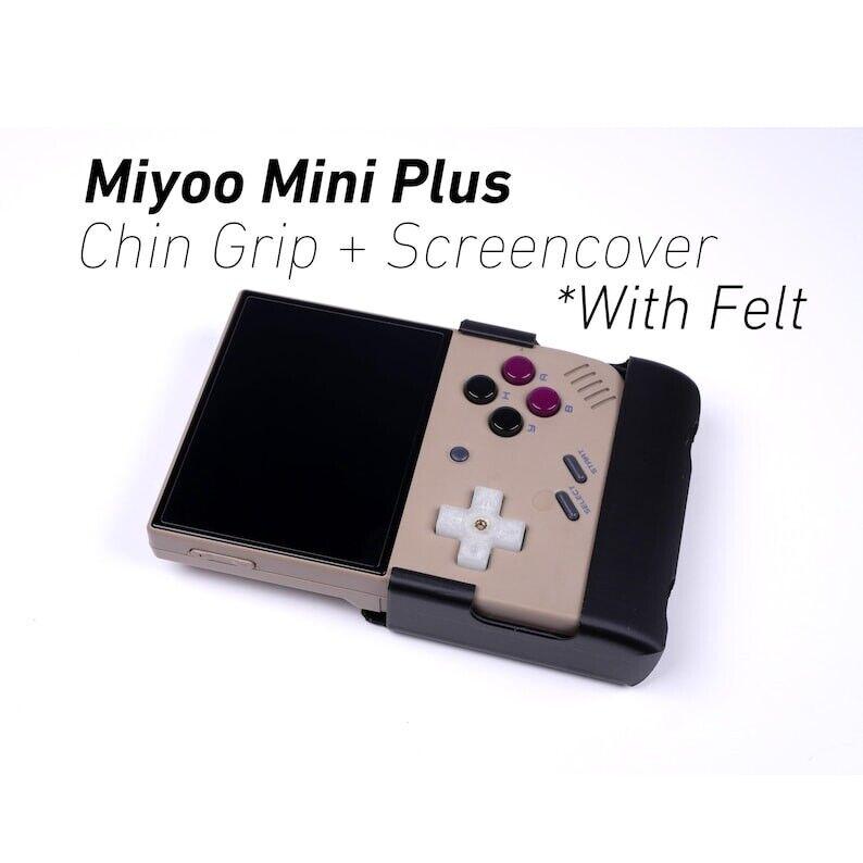 Miyoo Mini Plus Reversible Screen Cover Chin Grip Felt Screen Protector