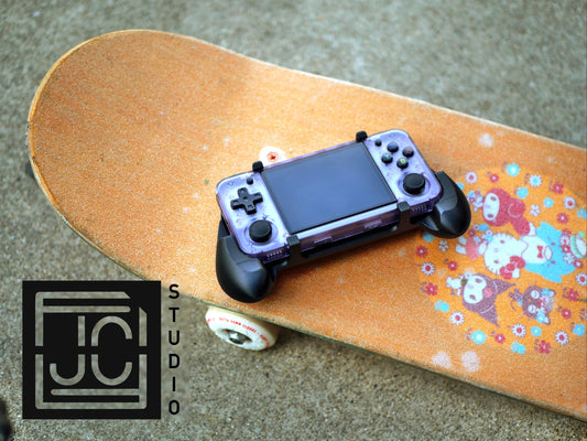 Felt Anbernic RG35XX-H Grip 2-in-1 Reversible Screen Cover & Thick Comfort Grip Case with Felt Wrap Ergonomic RG35X Handheld 2n1 RG35 Deluxe