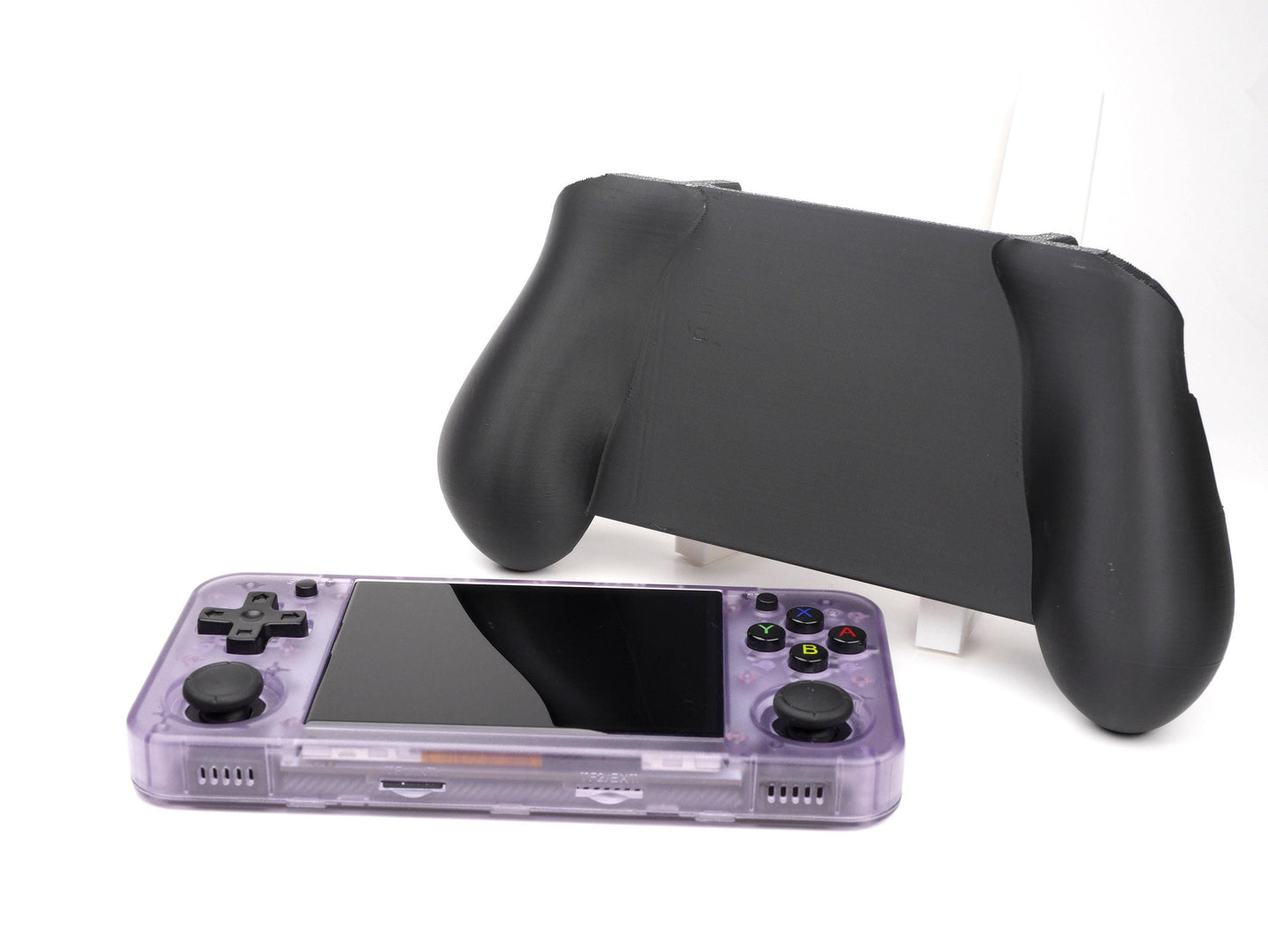 Felt Anbernic RG35XX-H Grip 2-in-1 Reversible Screen Cover & Thick Comfort Grip Case with Felt Wrap Ergonomic RG35X Handheld 2n1 RG35 Deluxe