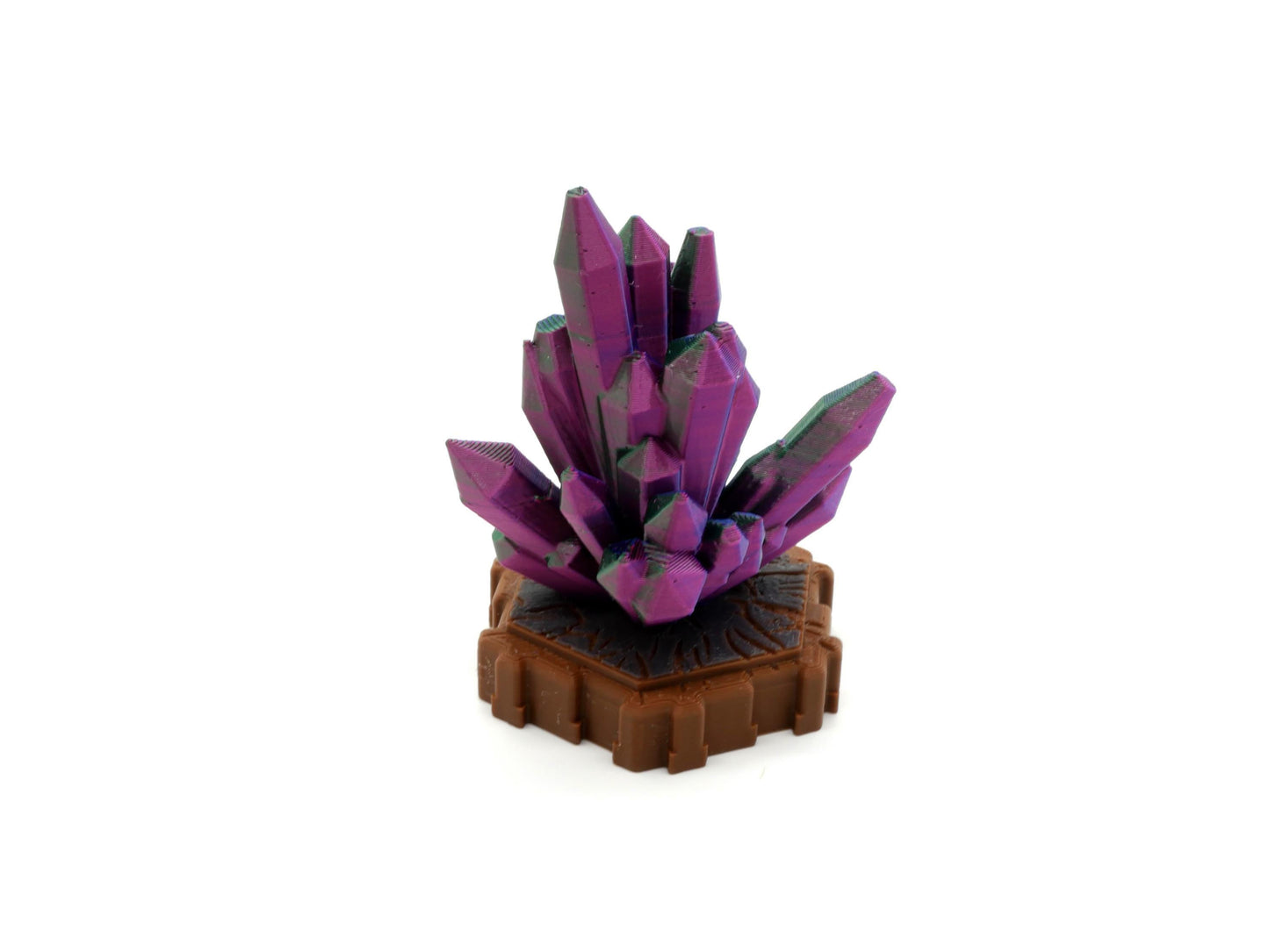 Crystals Hero Scape Single Hex Obstacle | Tabletop Terrain Hex Pieces | Paintable Miniature Board Game | DnD Role Play Game Upgrade Tile