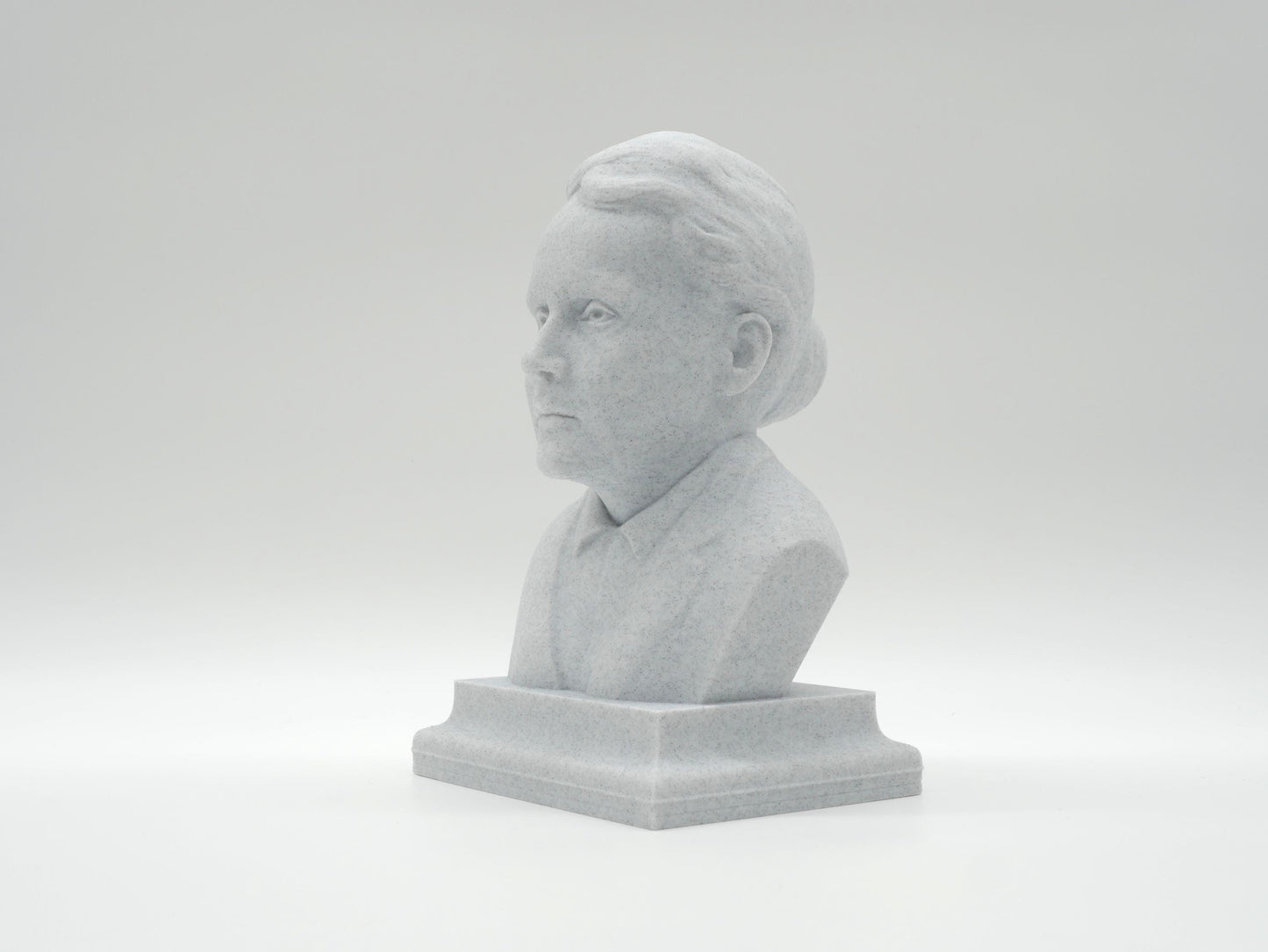 Marie Curie Life Size Bust – 3D Printed Female Scientist Sculpture – Nobel Prize Winner Decor – Inspirational STEM Gift Home Library Art