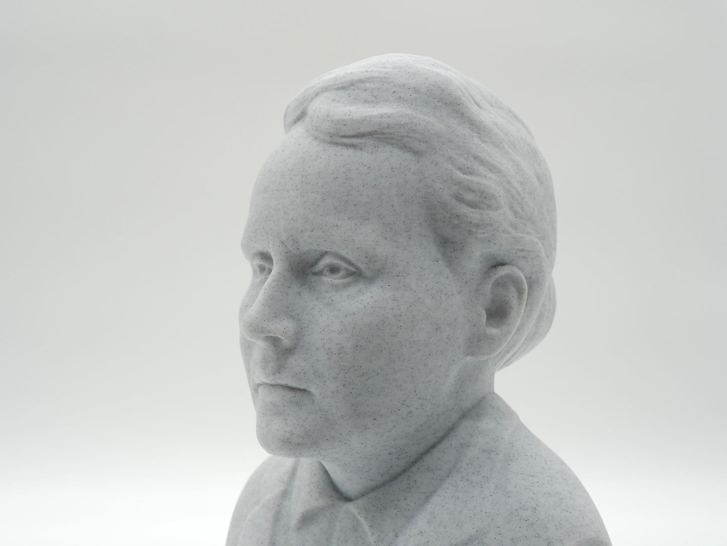 Marie Curie Life Size Bust – 3D Printed Female Scientist Sculpture – Nobel Prize Winner Decor – Inspirational STEM Gift Home Library Art