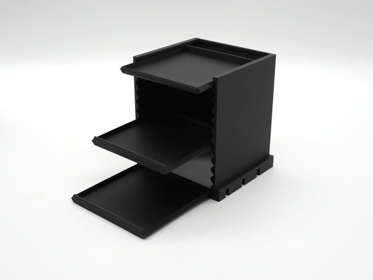 Minifigure Storage Tower Tabletop Game Station Modular Add-On | Dice Tower | Board Game Organizer Tokens and Cards DnD | WyldForm SpaceBar