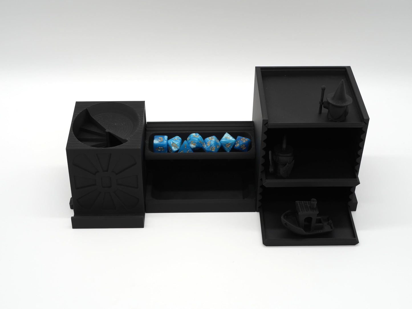 Accessory Token and Card Tray Tabletop Game Station Modular Add-On | Dice Tower | Board Game Organizer Tokens Cards DnD | WyldForm SpaceBar