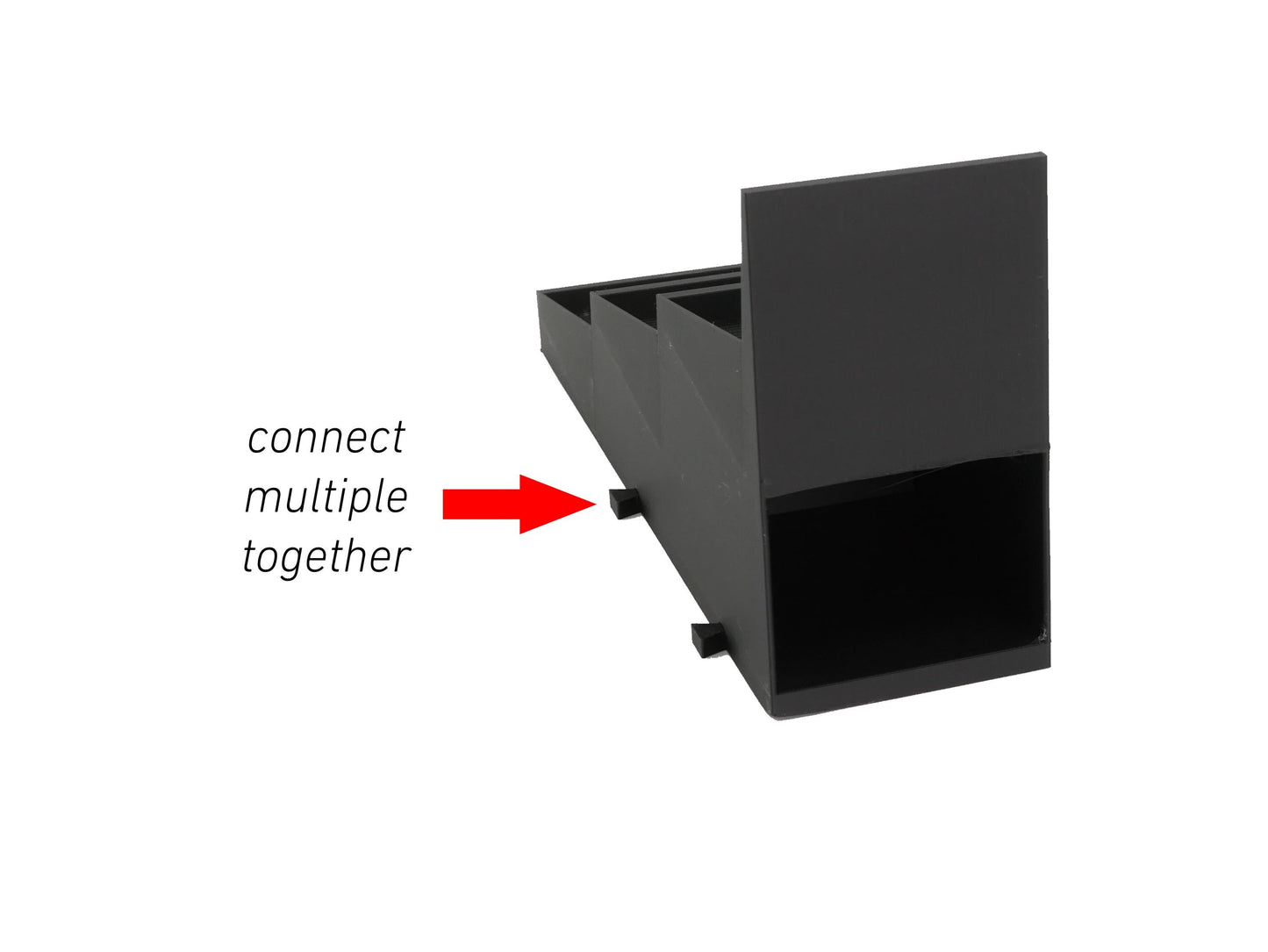 Modular TCG Display Stand β Fits 40/60/100 Card Decks β Expandable Tiered Organizer for Trading Cards & Game Tokens β Black by JCSFY