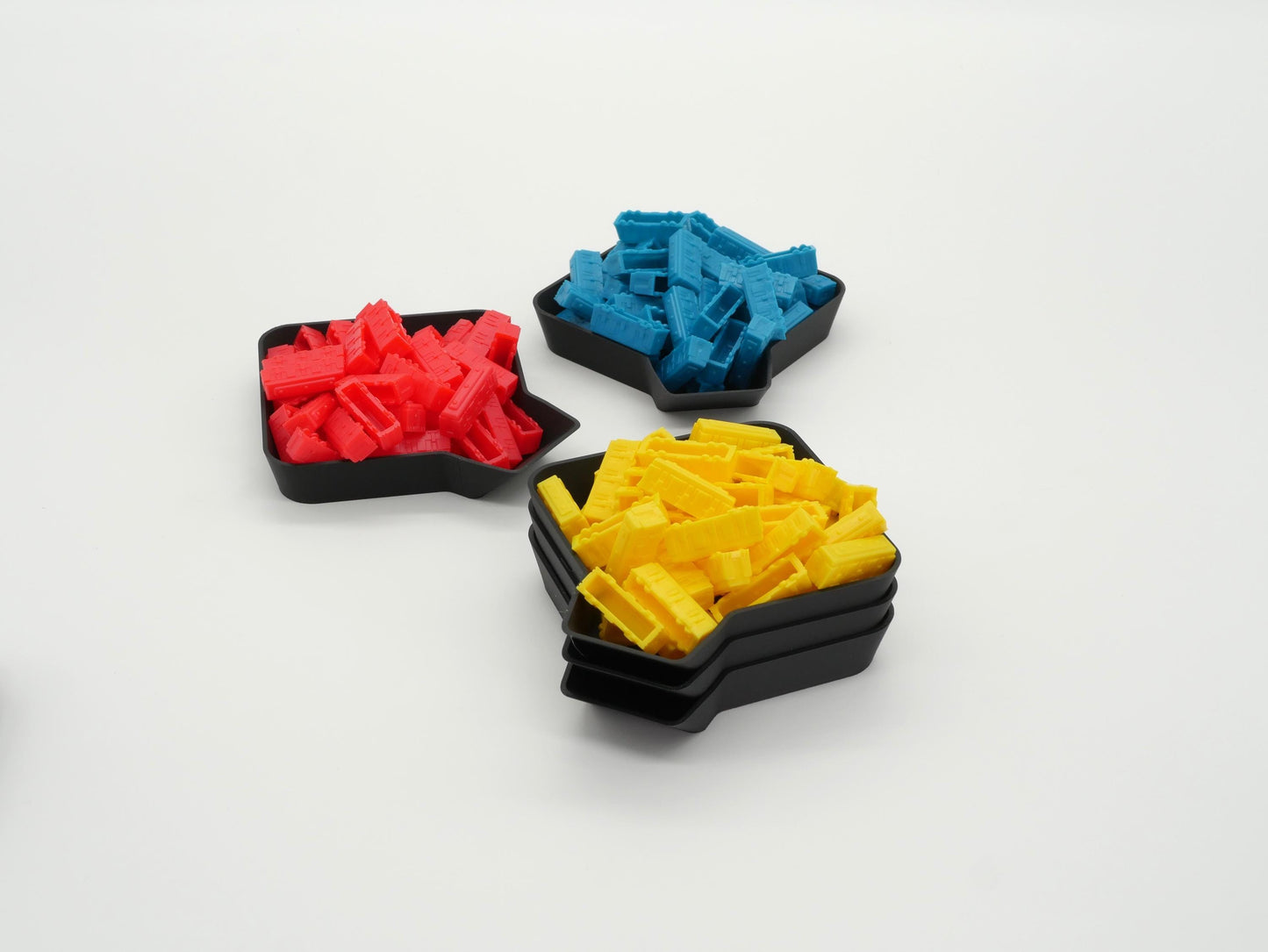 Board Game Piece Trays with Lip for Pouring and Storing Unique Tokens and Counters | Neatly Play Games like Monopoly Ticket 2 Ride and More!