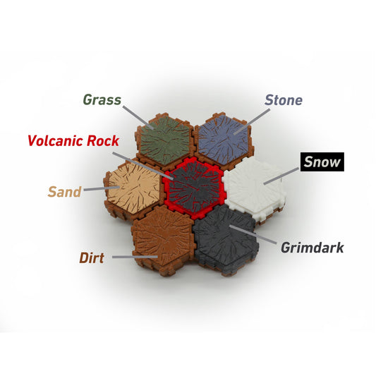 Terrain Expansion Pack for Heroscape Hex Terrain Full | Tabletop | Paintable Miniature Board Game| DnD Role Play Game Hero Scape Game JCSFY