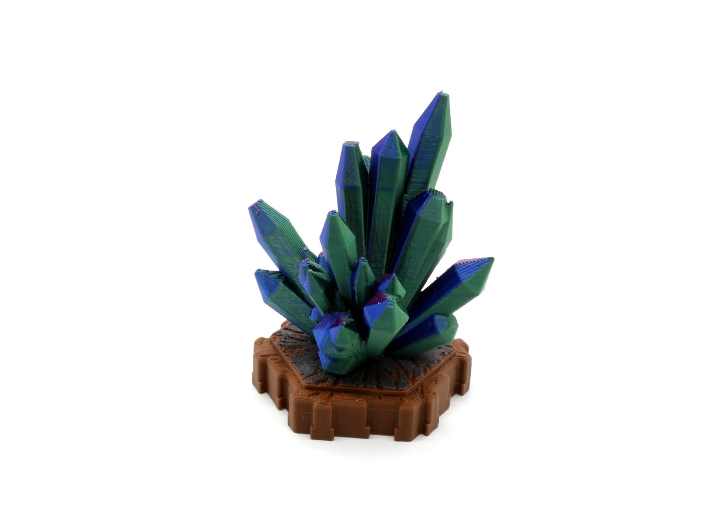 Crystals Hero Scape Single Hex Obstacle | Tabletop Terrain Hex Pieces | Paintable Miniature Board Game | DnD Role Play Game Upgrade Tile