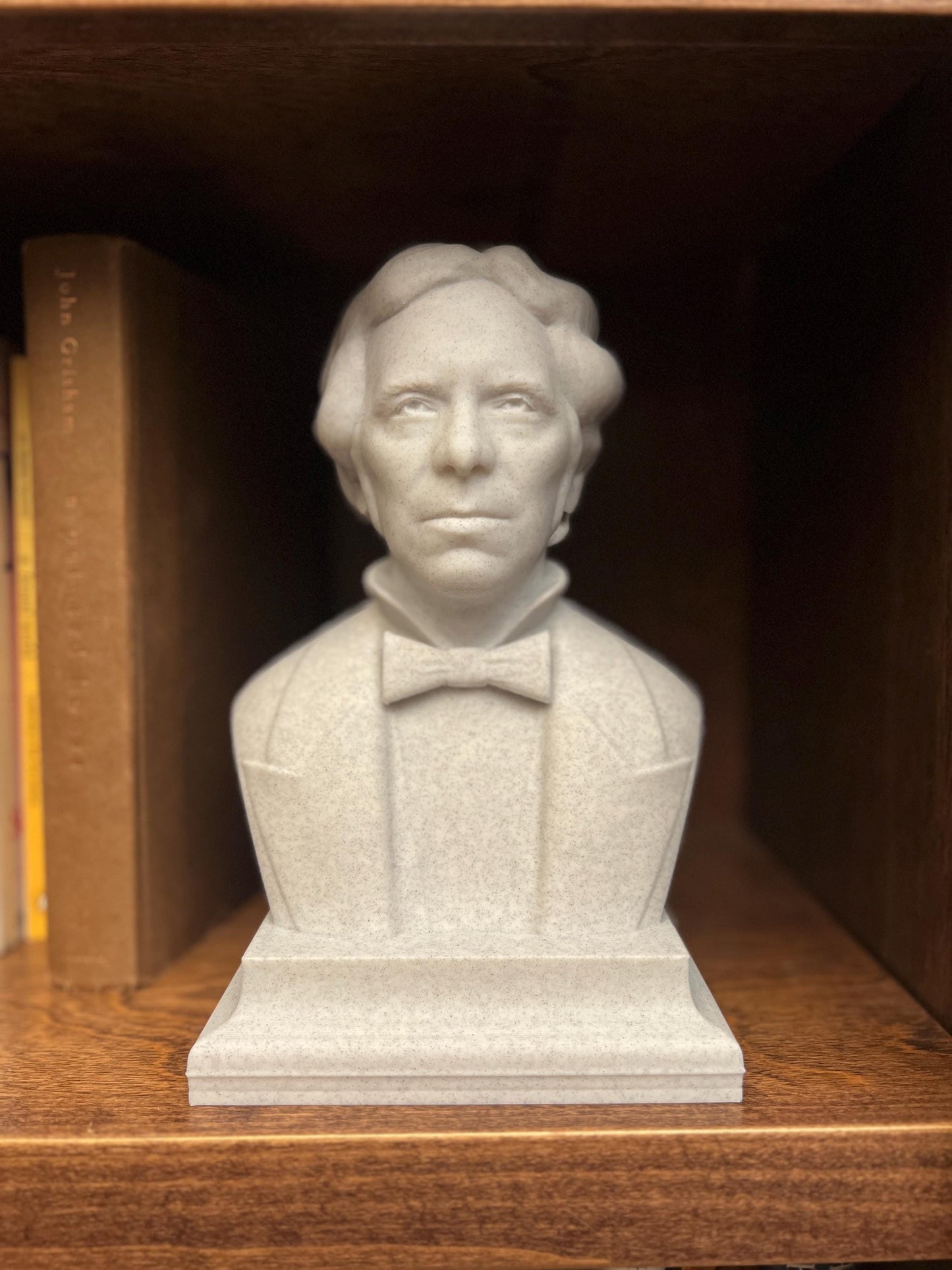 Michael Faraday Life Size Bust – 3D Printed Science Sculpture – Historical Physicist Statue – Unique Science Gift – Home or Classroom Decor