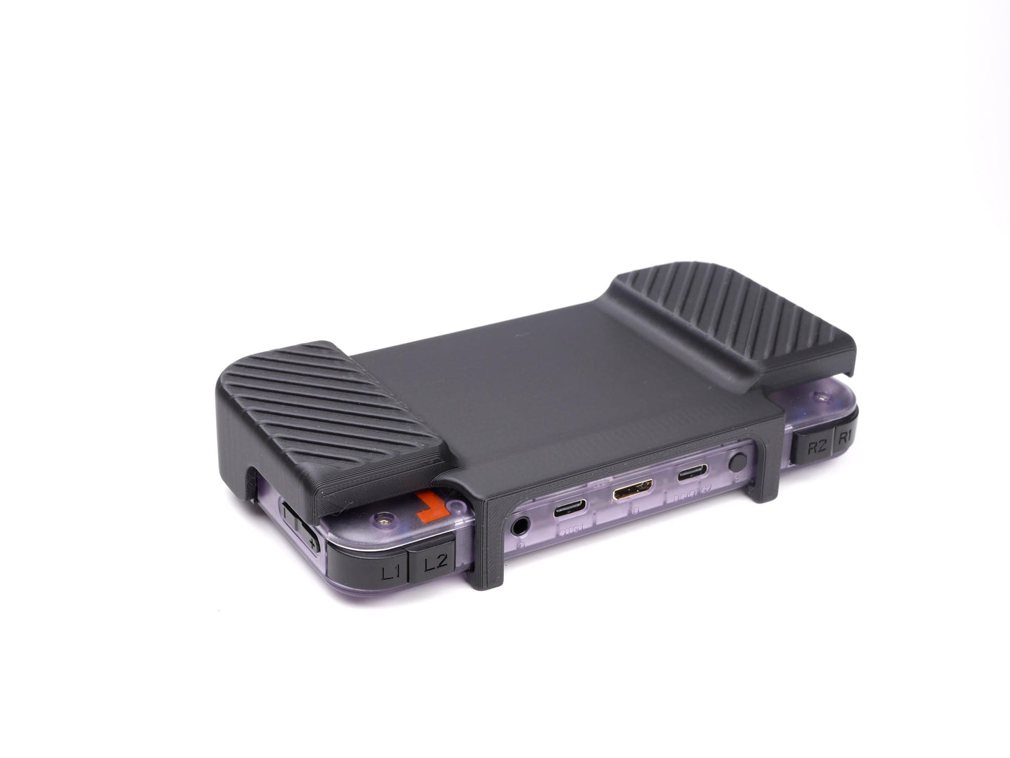 Felt Anbernic RG35XX-H Slim Grip 2-in-1 Reversible Screen Cover Slim Grip Case Felt Wrapped Ergonomic RG35X Handheld 2n1 RG35 Deluxe