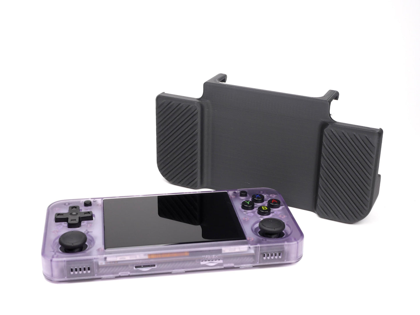 Felt Anbernic RG35XX-H Slim Grip 2-in-1 Reversible Screen Cover Slim Grip Case Felt Wrapped Ergonomic RG35X Handheld 2n1 RG35 Deluxe