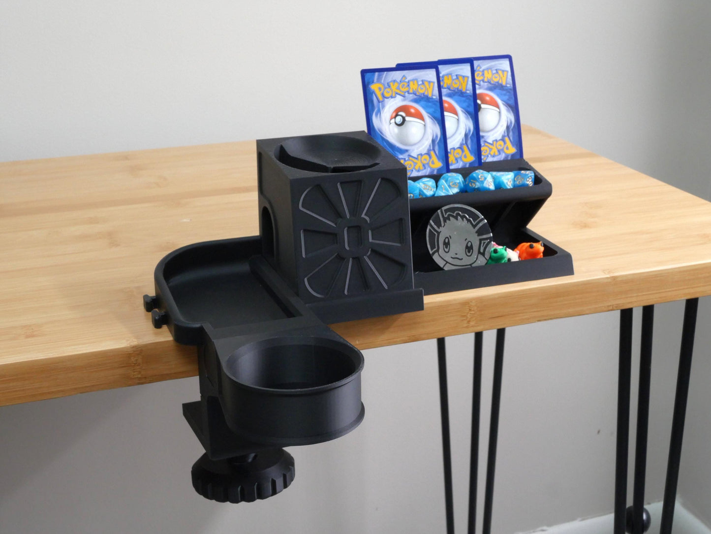 Accessory Token and Card Tray Tabletop Game Station Modular Add-On | Dice Tower | Board Game Organizer Tokens Cards DnD | WyldForm SpaceBar
