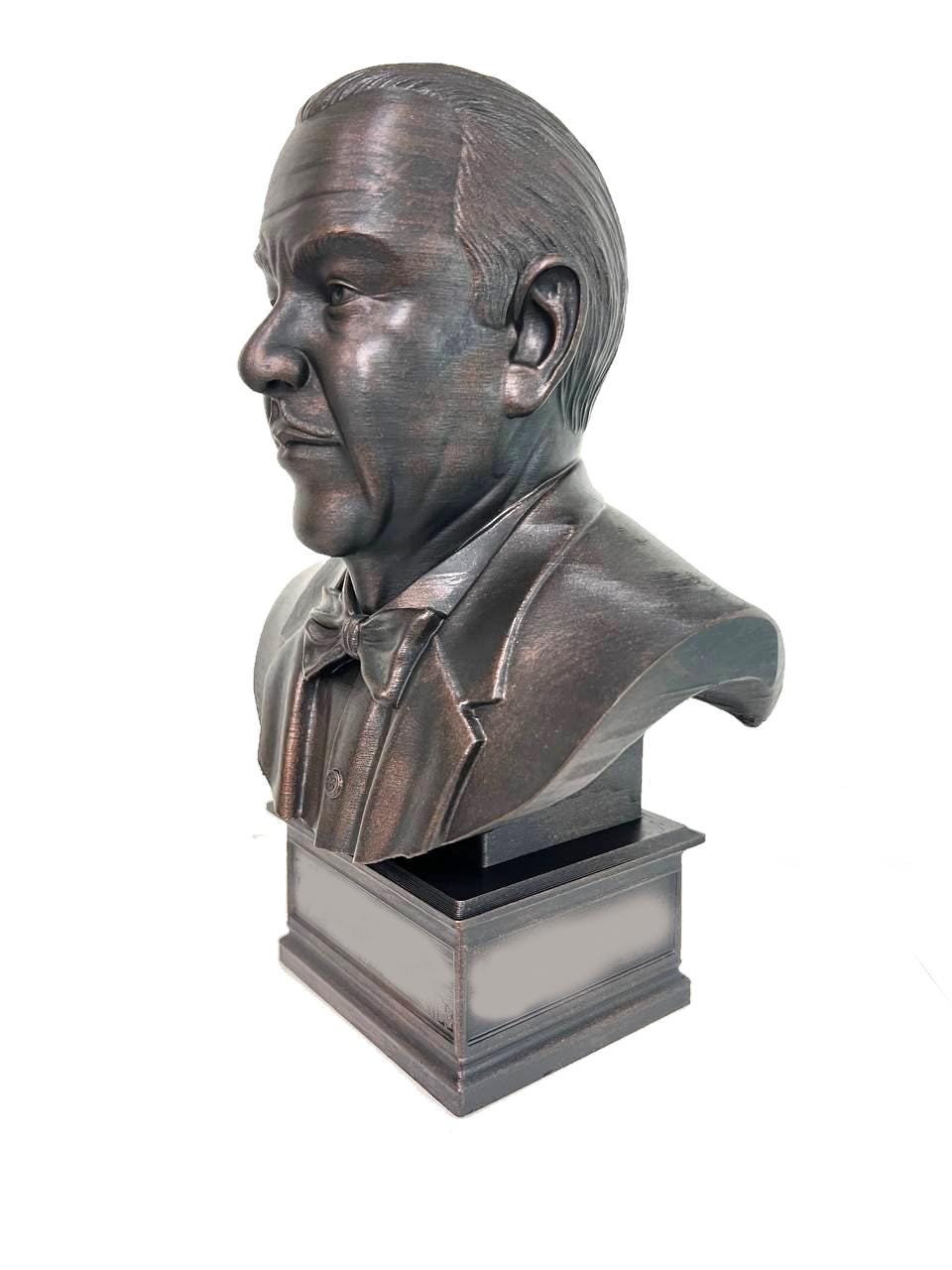 Life Size Custom 3D Printed Marble Color or Painted PLA Bust | Personalized Sculpture | Send us 3+ Photos & We'll Sculpt and Print a 3D Bust