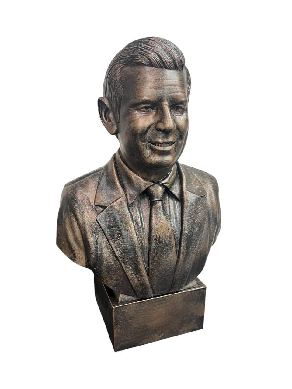 Life Size Custom 3D Printed Marble Color or Painted PLA Bust | Personalized Sculpture | Send us 3+ Photos & We'll Sculpt and Print a 3D Bust