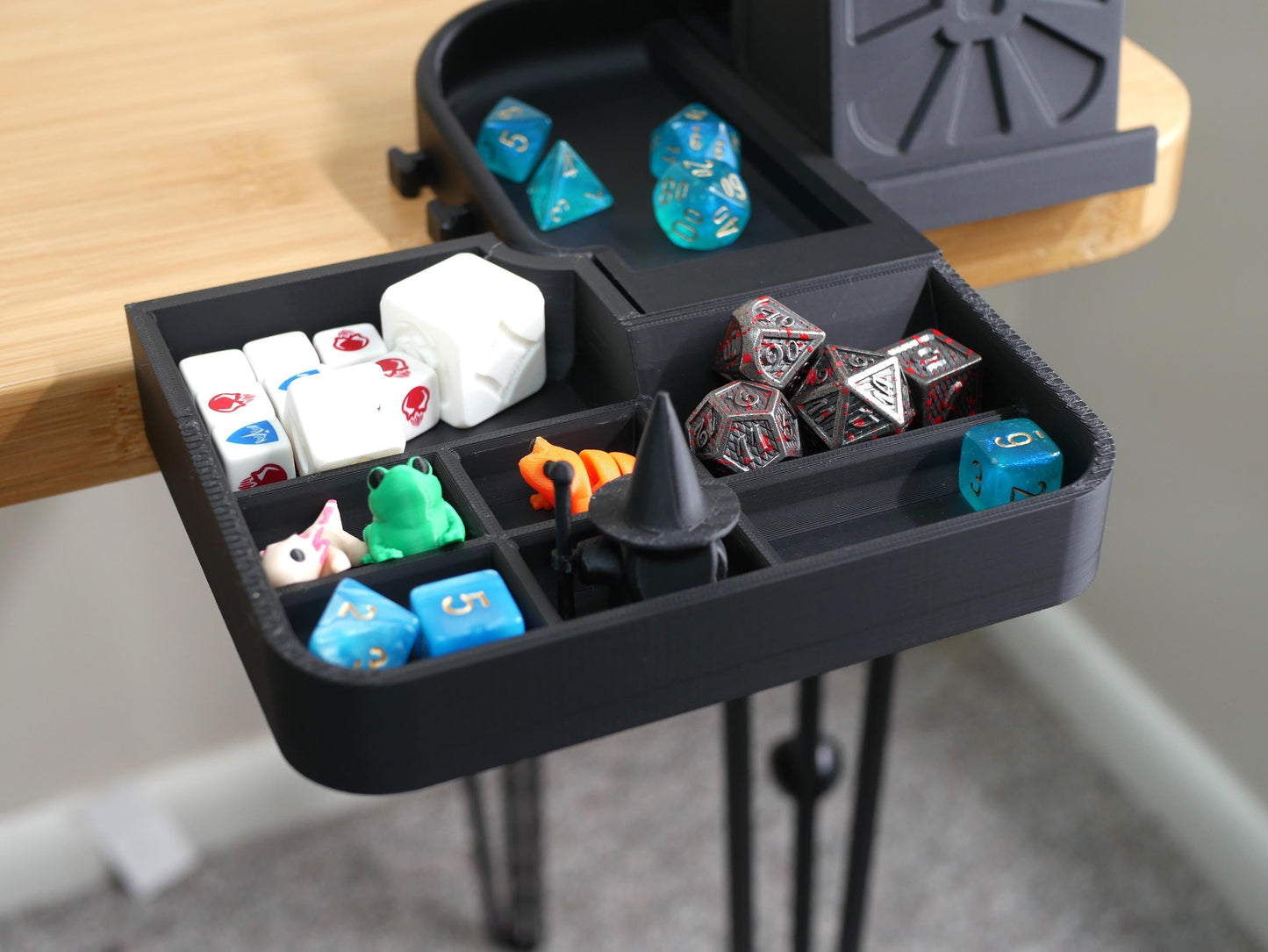 Dungeon Master Full Bundle Tabletop Game Station Modular Gaming | Dice Tower | Board Game Organizer Tokens and Cards DnD | WyldForm SpaceBar