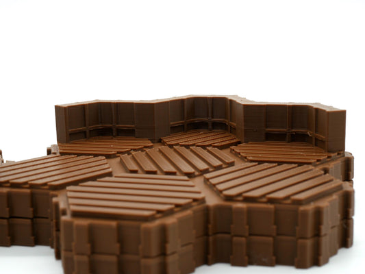 Wood Hexes Hero Scape Land Tiles | Tabletop Terrain Hex Piece | HeroScape Upgrade Board Game | DnD Role Play Game Battletech Planeswalkers