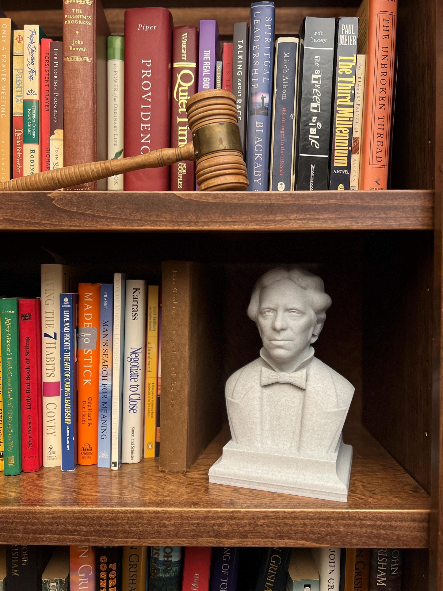 Michael Faraday Life Size Bust – 3D Printed Science Sculpture – Historical Physicist Statue – Unique Science Gift – Home or Classroom Decor