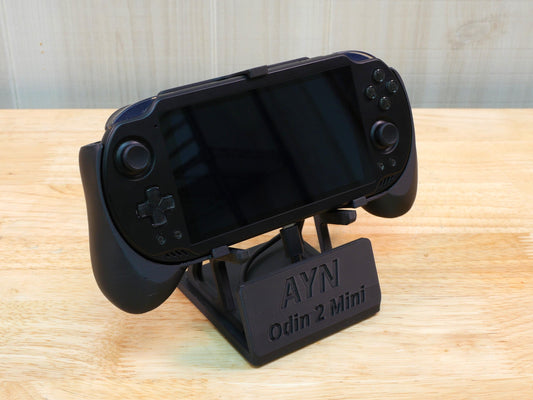Display Stand for Ayn Odin 2 Mini O2Mini with Charging Space | Dock Shelf Unit Gaming Retro Device Compatible with JCSFY Grips