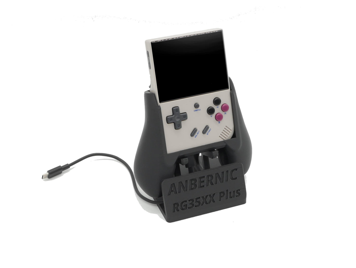 Display Stand for RG35XX Plus Anbernic 35XX with Charging Space | Dock Shelf Unit Gaming Retro Device Compatible with JCSFY Grips