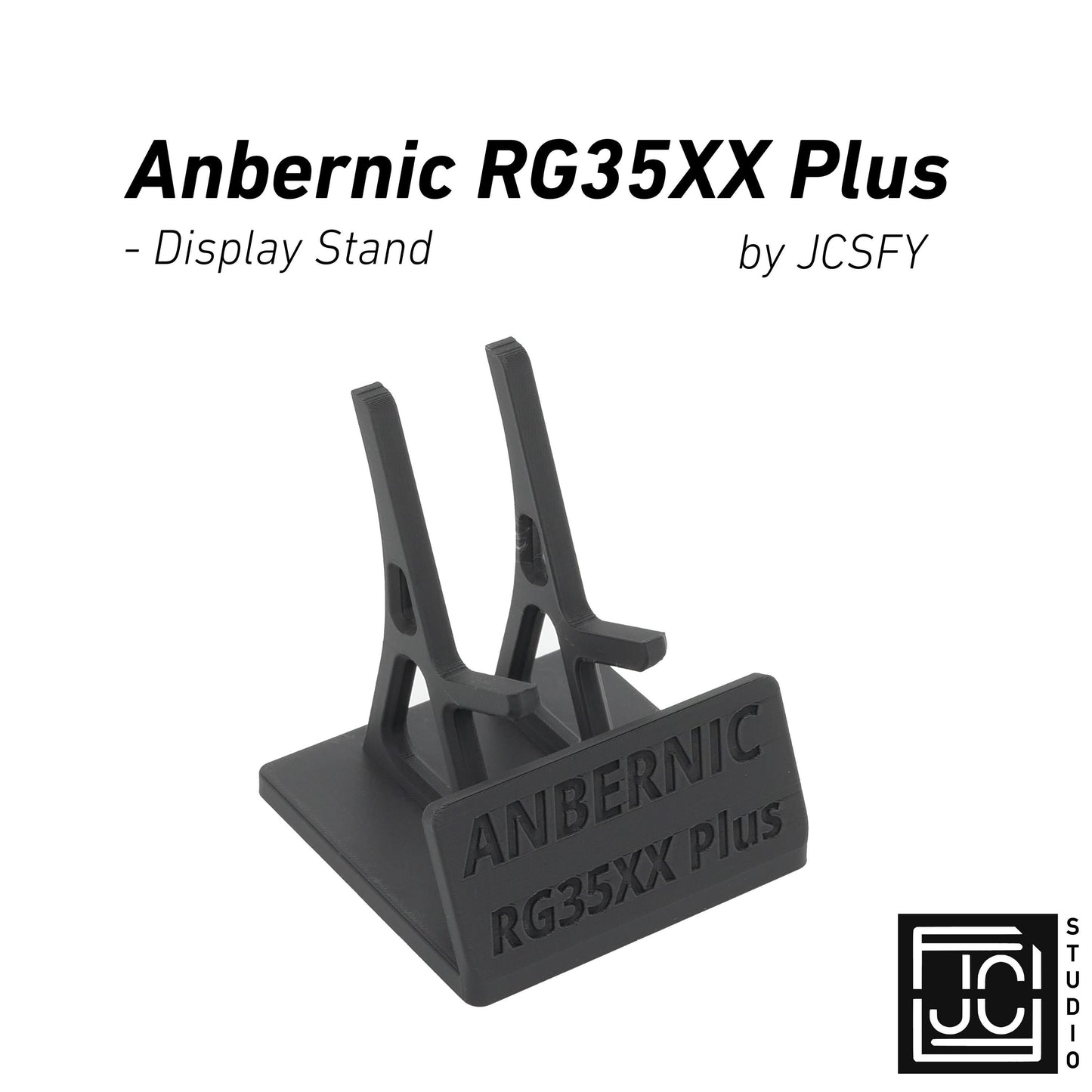 Display Stand for RG35XX Plus Anbernic 35XX with Charging Space | Dock Shelf Unit Gaming Retro Device Compatible with JCSFY Grips