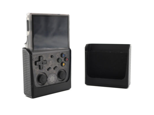 2-n-1 Grip for Anbernic RG353VS Reversible Screen Cover Slim Chin Grip Felt Screen Protector Gaming Handheld Protection Fun Textured Pattern