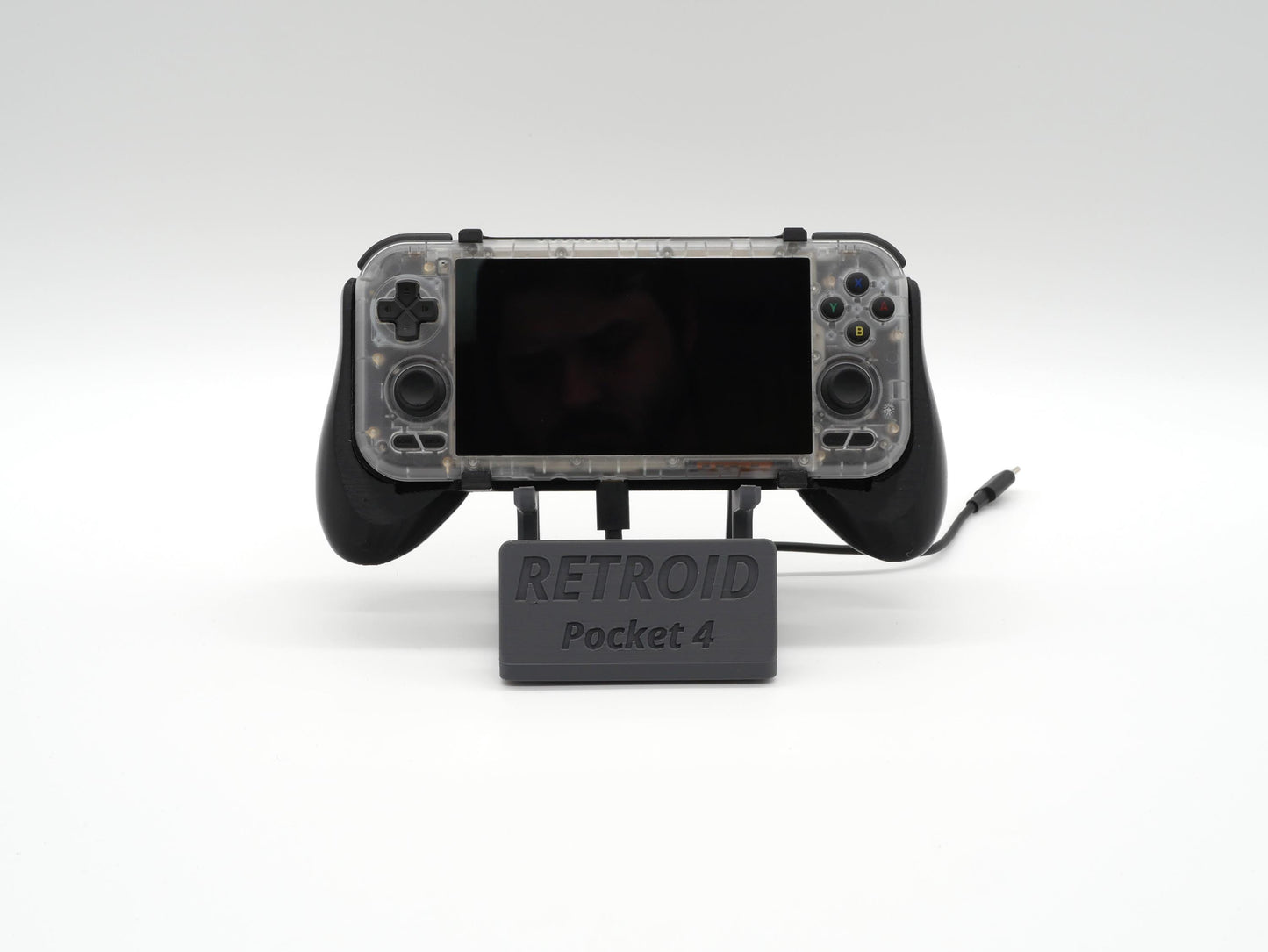 Display Stand for Retroid Pocket 4 / 4 Pro with Charging Space | Dock Shelf Unit Gaming Retro Device Compatible with JCSFY Grips